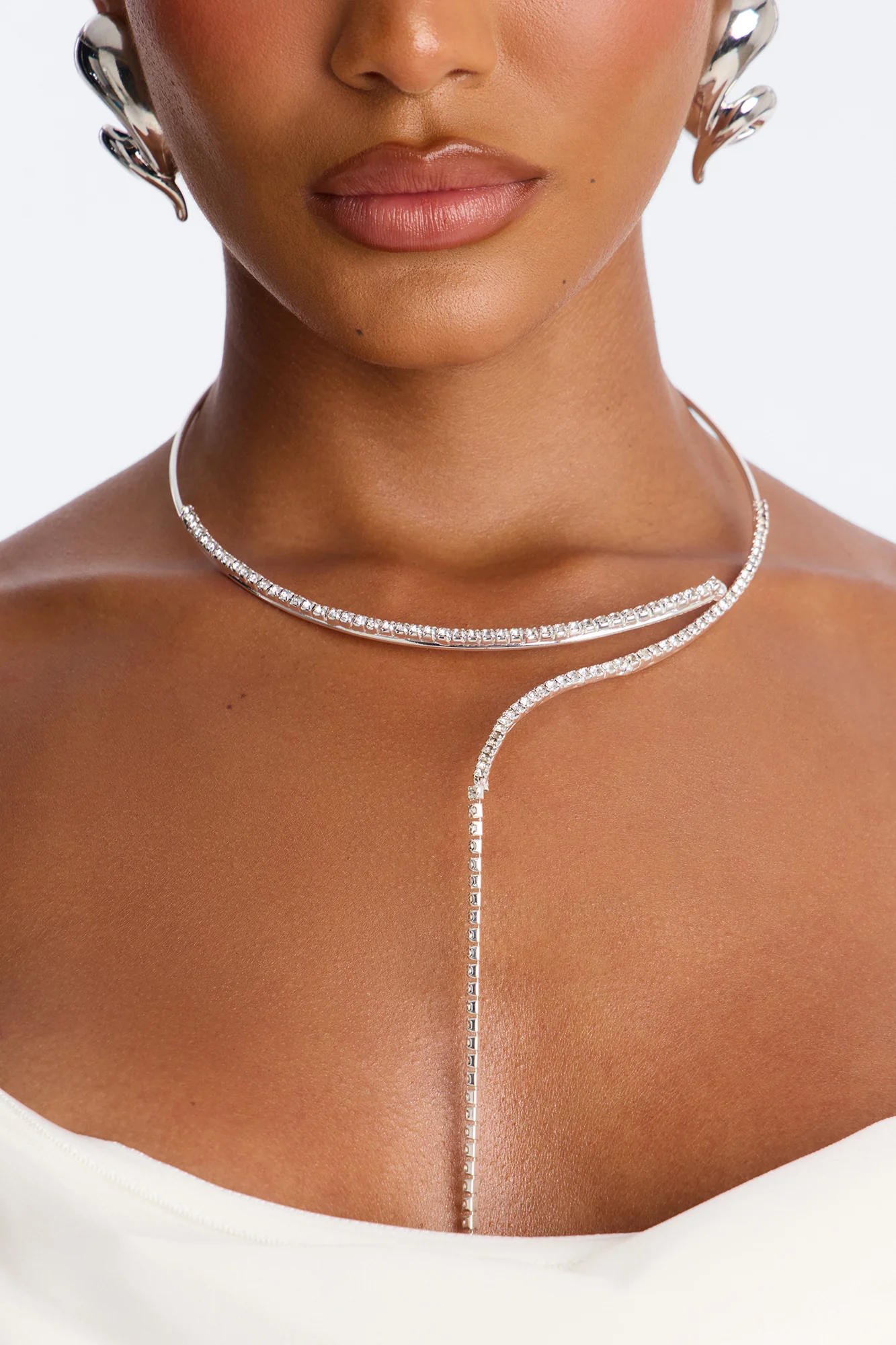 Ice Drip Choker - Silver