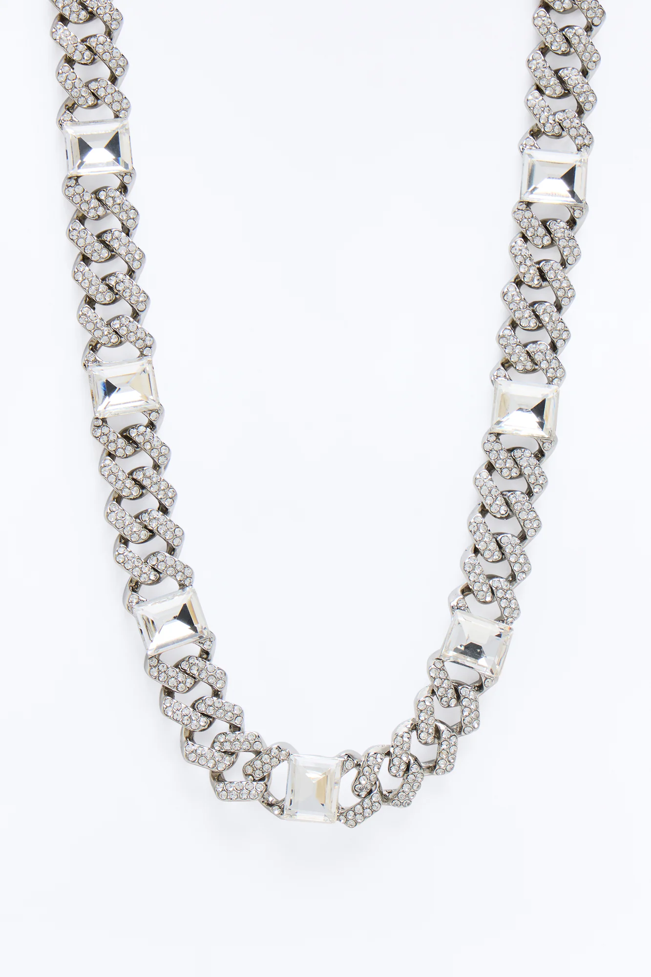 Iced Out Mami Necklace - Silver - Image 3