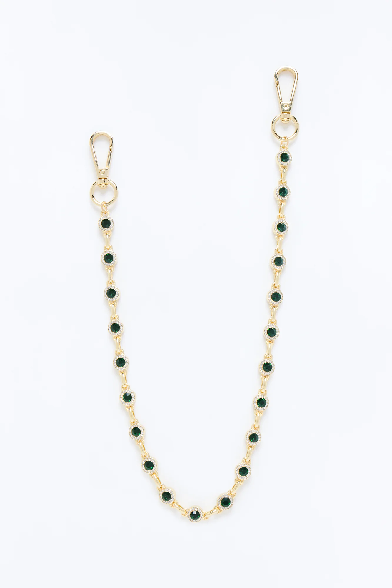 Iced Round Cluster Pant Chain - Gold - Image 3