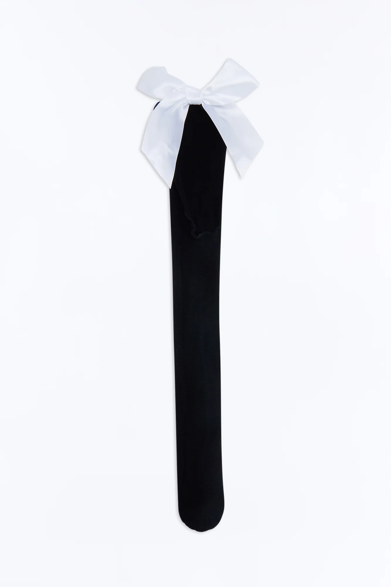 In My Bow Era Knee High Socks - Black/White - Image 2