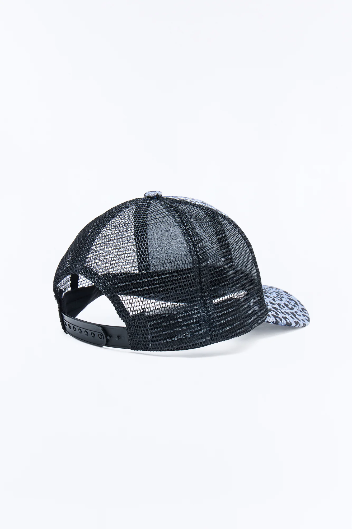 In The Wild Leopard Print Tapestry Snapback - Grey - Image 4