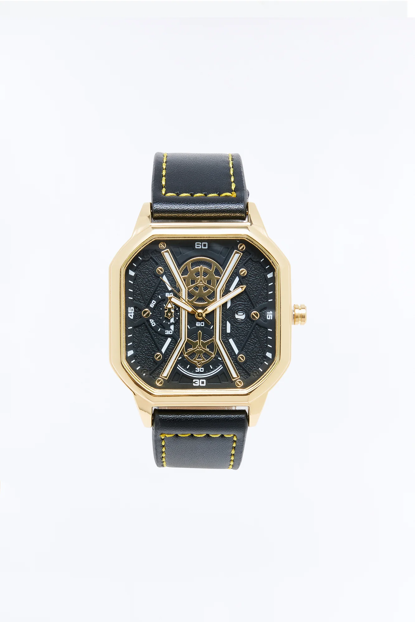 Industrial Skeleton Watch - Black/Gold - Image 3