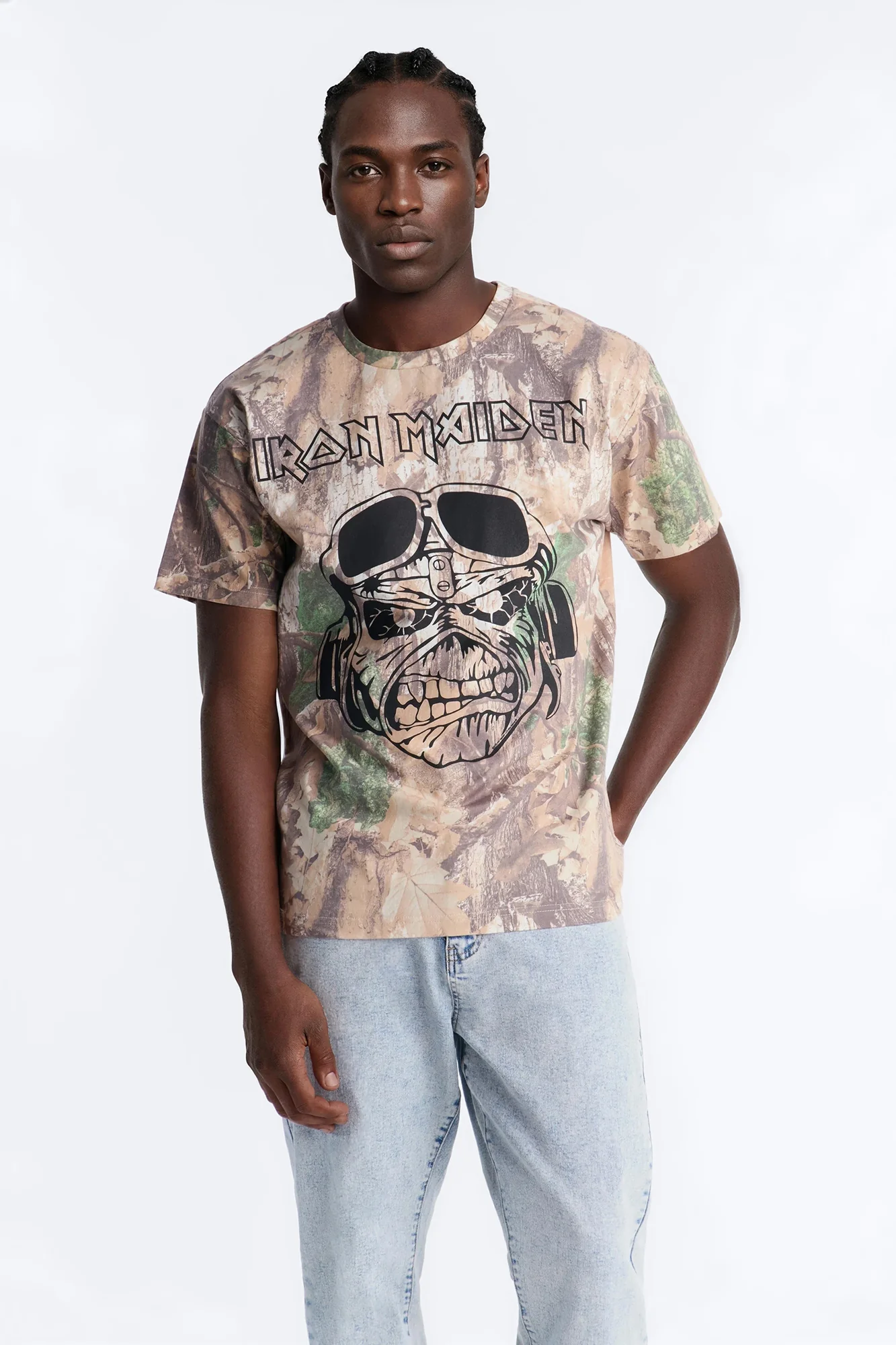 Iron Maiden Camo Short Sleeve Tee - Camouflage
