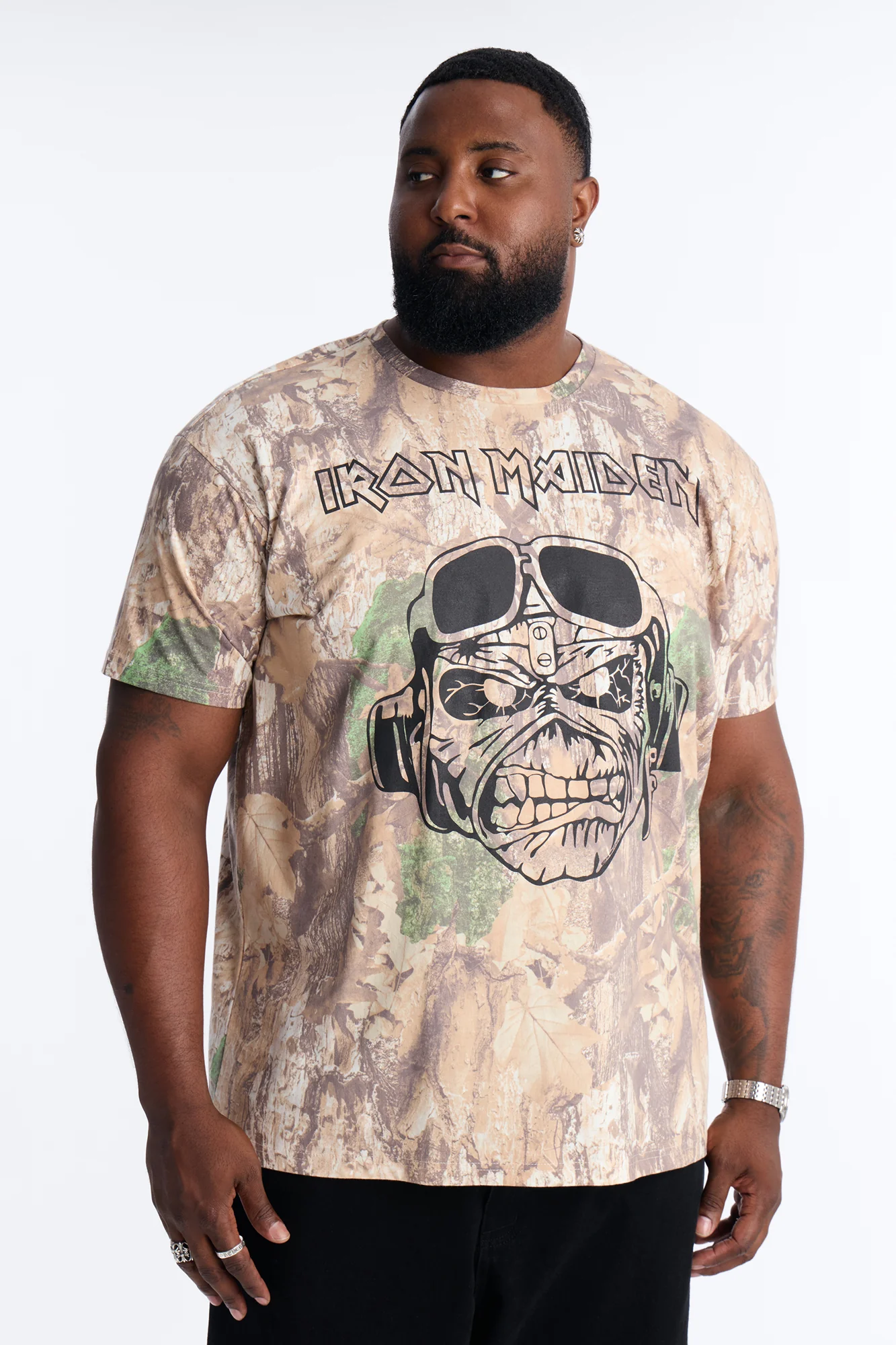 Iron Maiden Camo Short Sleeve Tee - Camouflage - Image 5