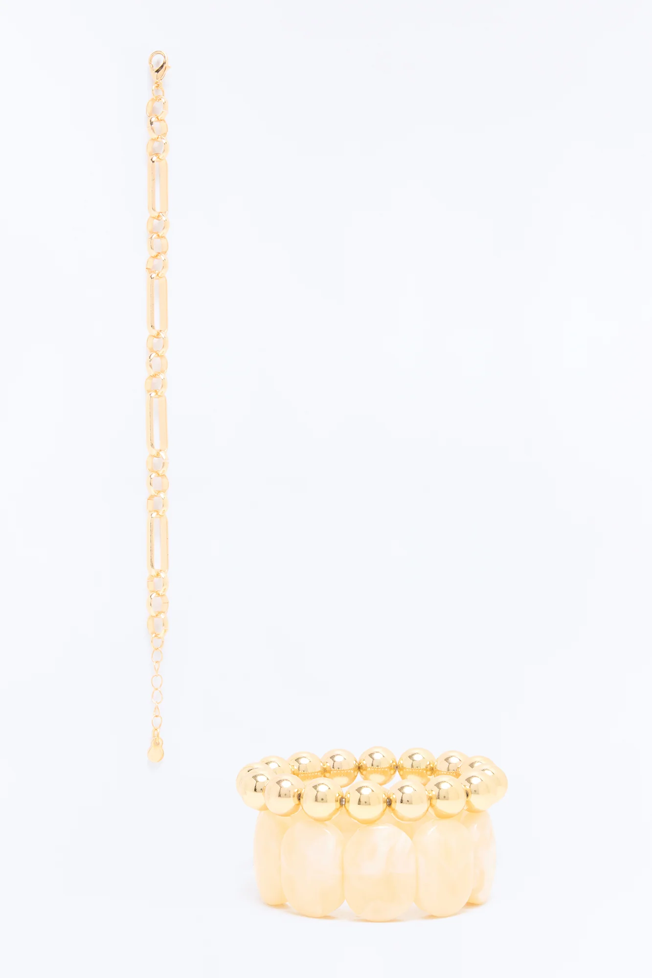 Island Babe 3 Piece Bracelet Set - Gold/combo - Image 2