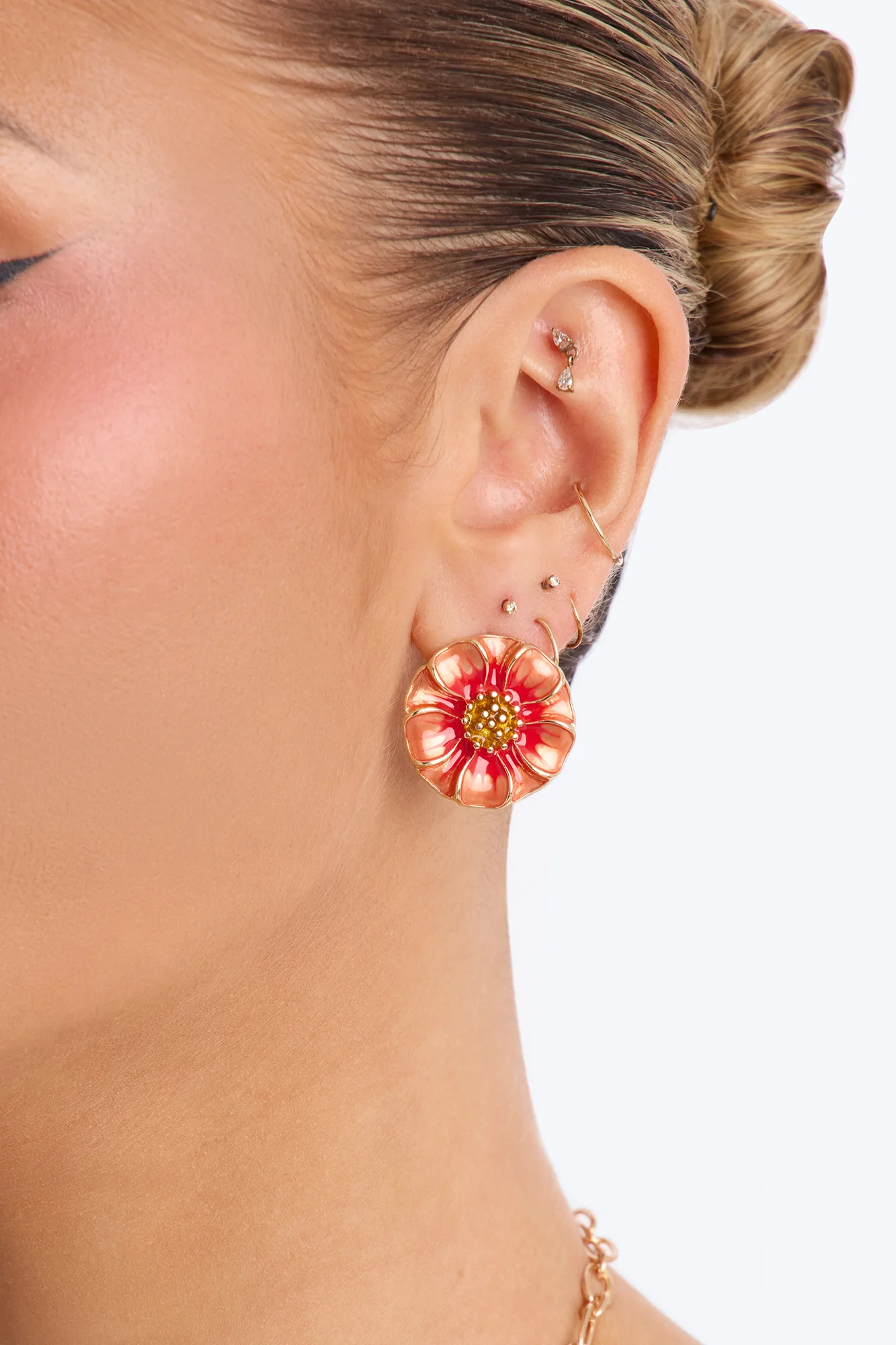 Island Babe Stud Earrings - Pink/combo