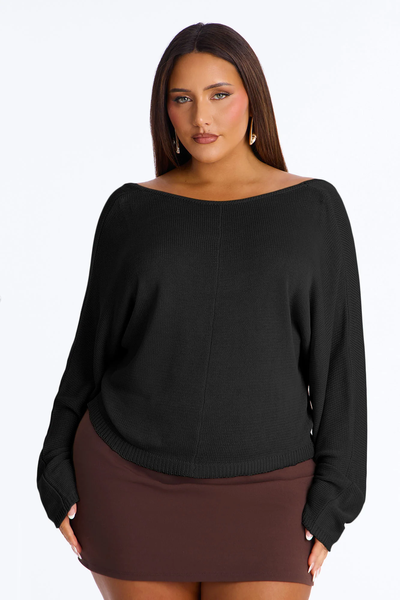 Island Girl Backless Sweater Top - Black - Image 5