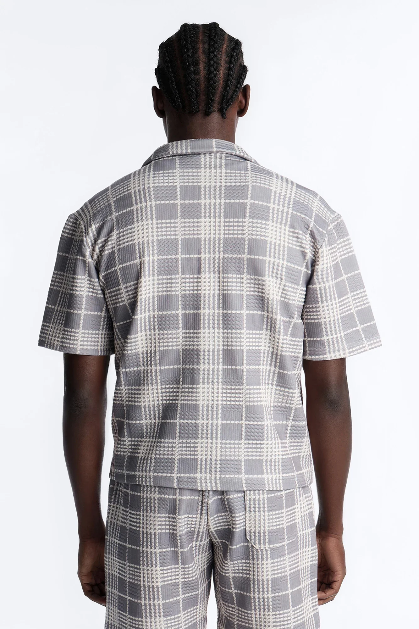 Islander Beadline Cuban Collar Shirt - Grey - Image 4