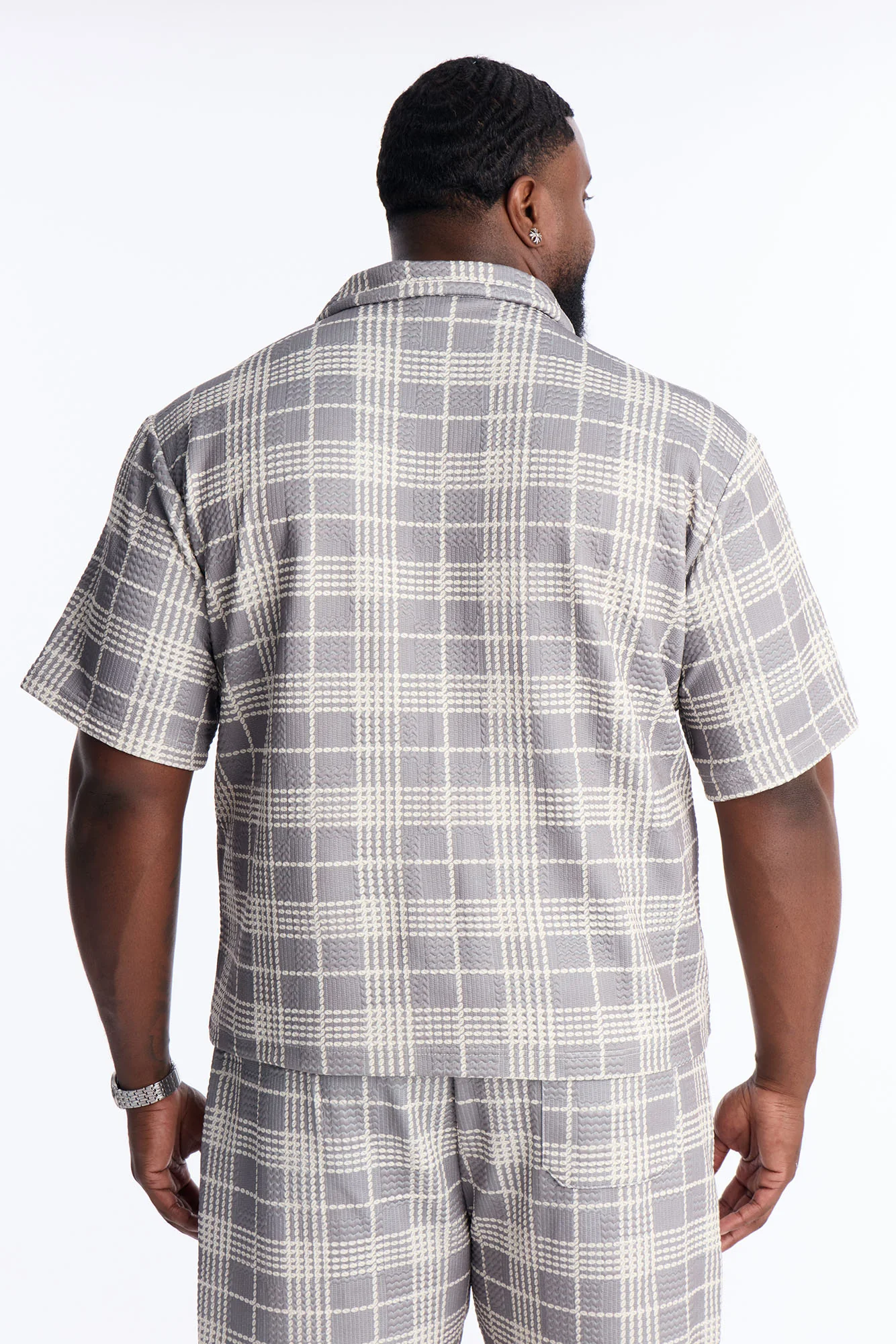 Islander Beadline Cuban Collar Shirt - Grey - Image 8
