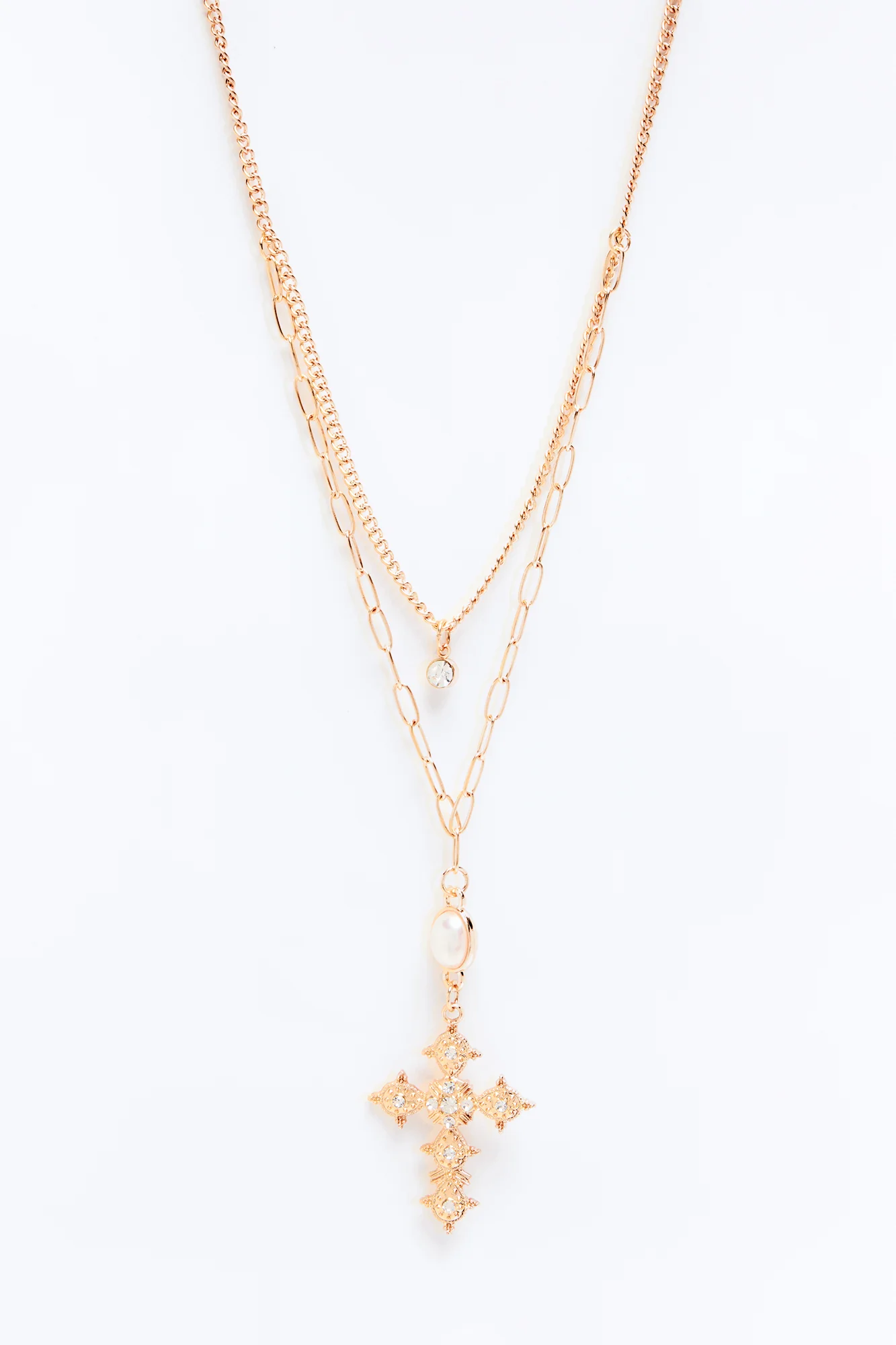 Ivy Pearl Layered Necklace - Gold - Image 3