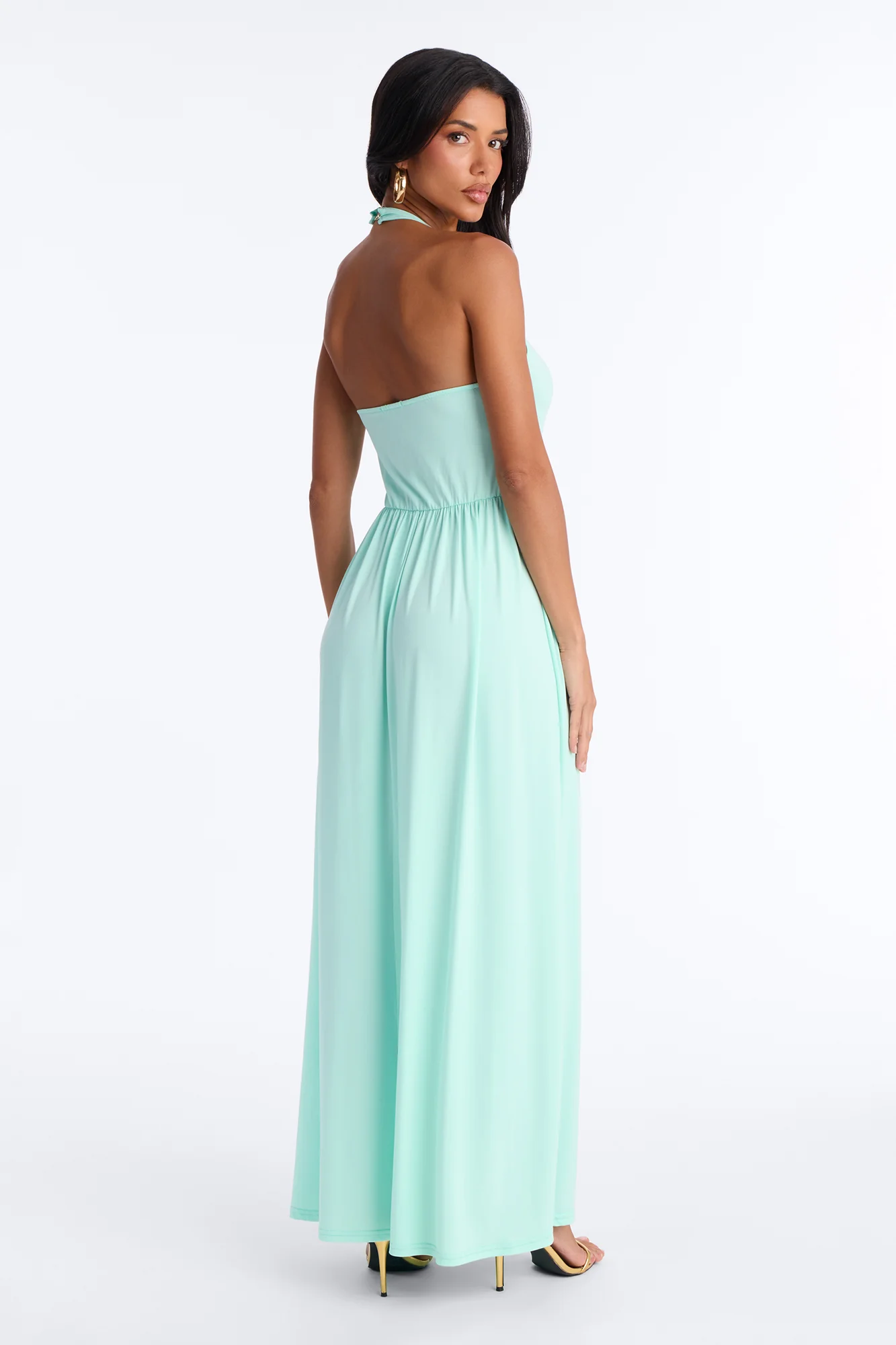 Jayden Halter Hardware Maxi Dress - Aqua - Image 4