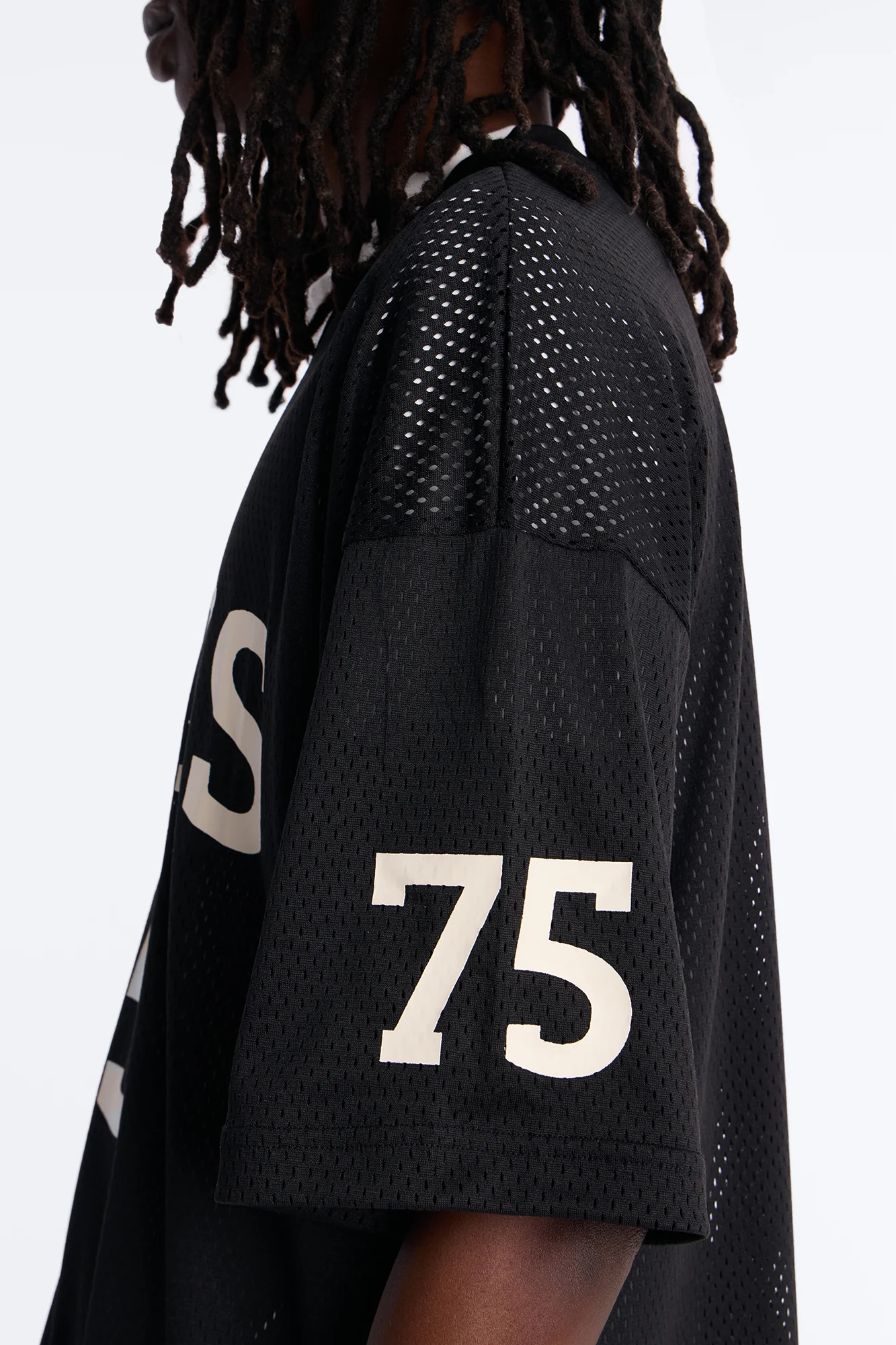 Jersey Fit Paris 75 V-Neck Shirt - Black - Image 3