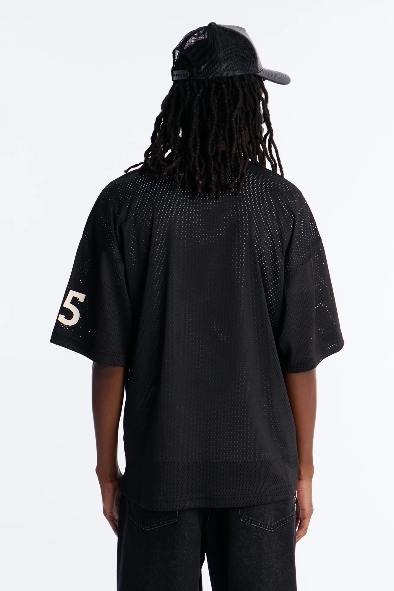 Jersey Fit Paris 75 V-Neck Shirt - Black - Image 4