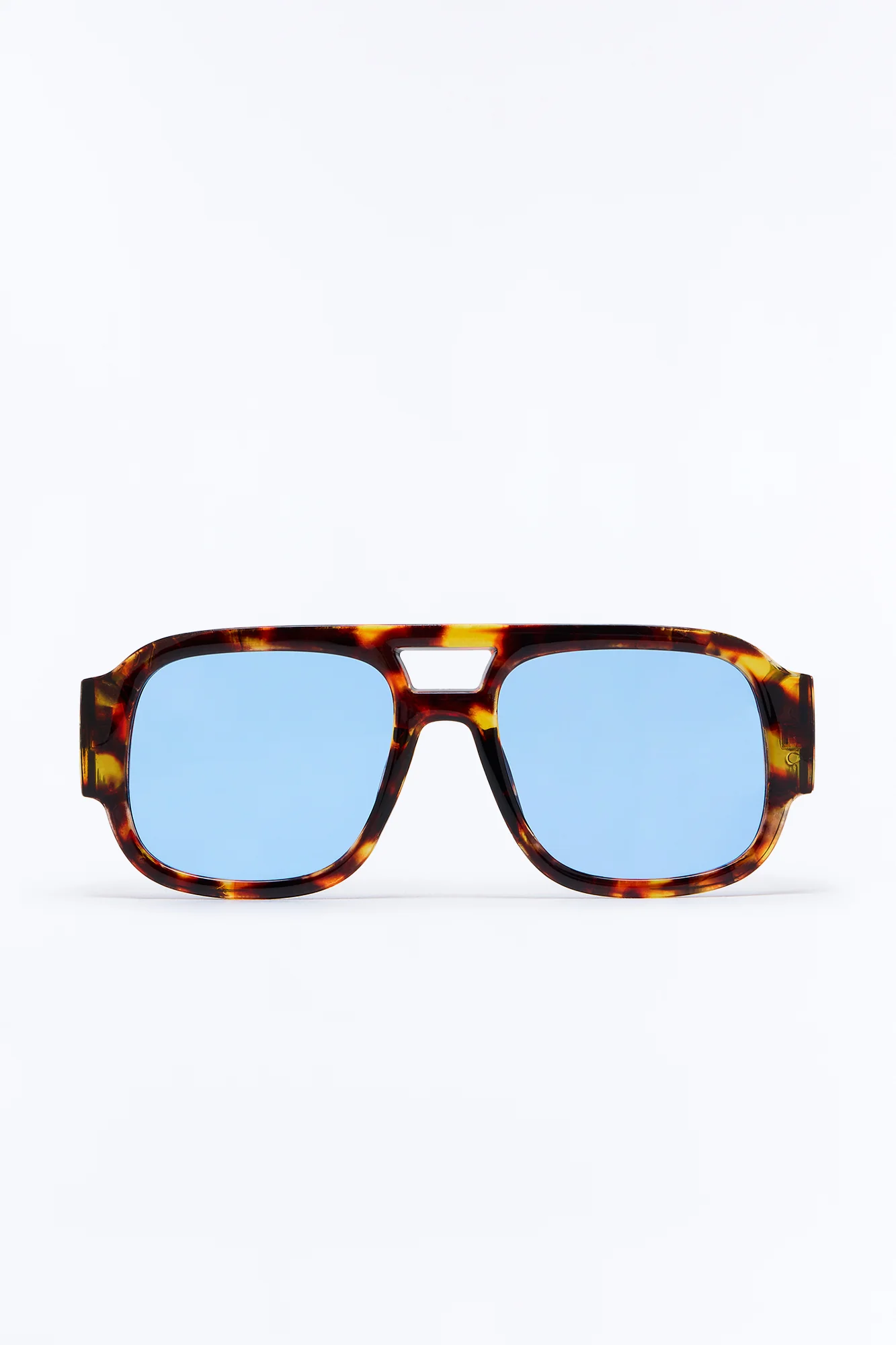 Jet Set Aviator Sunglasses - Tortoise/Blue - Image 3