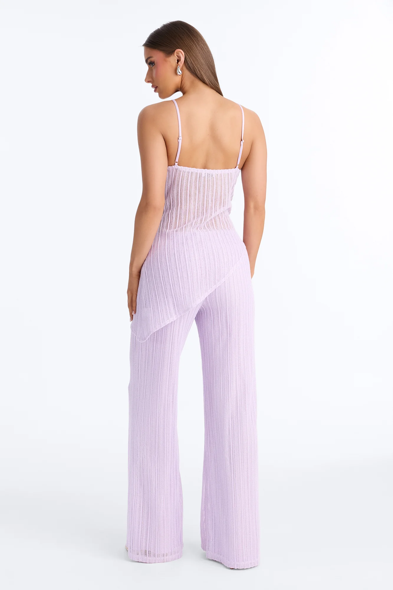 Judy Crochet Pant Set - Lilac - Image 4