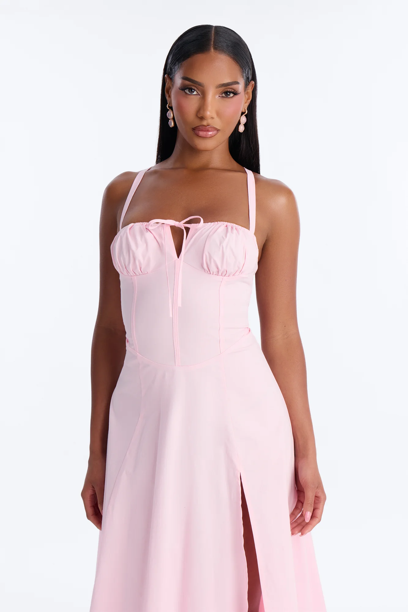 Juniper Midi Dress - Light Pink - Image 2