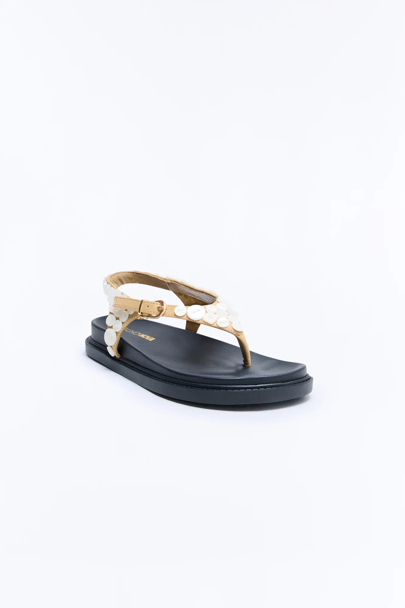 Kariselle Ankle Strap Sandals - Taupe - Image 3