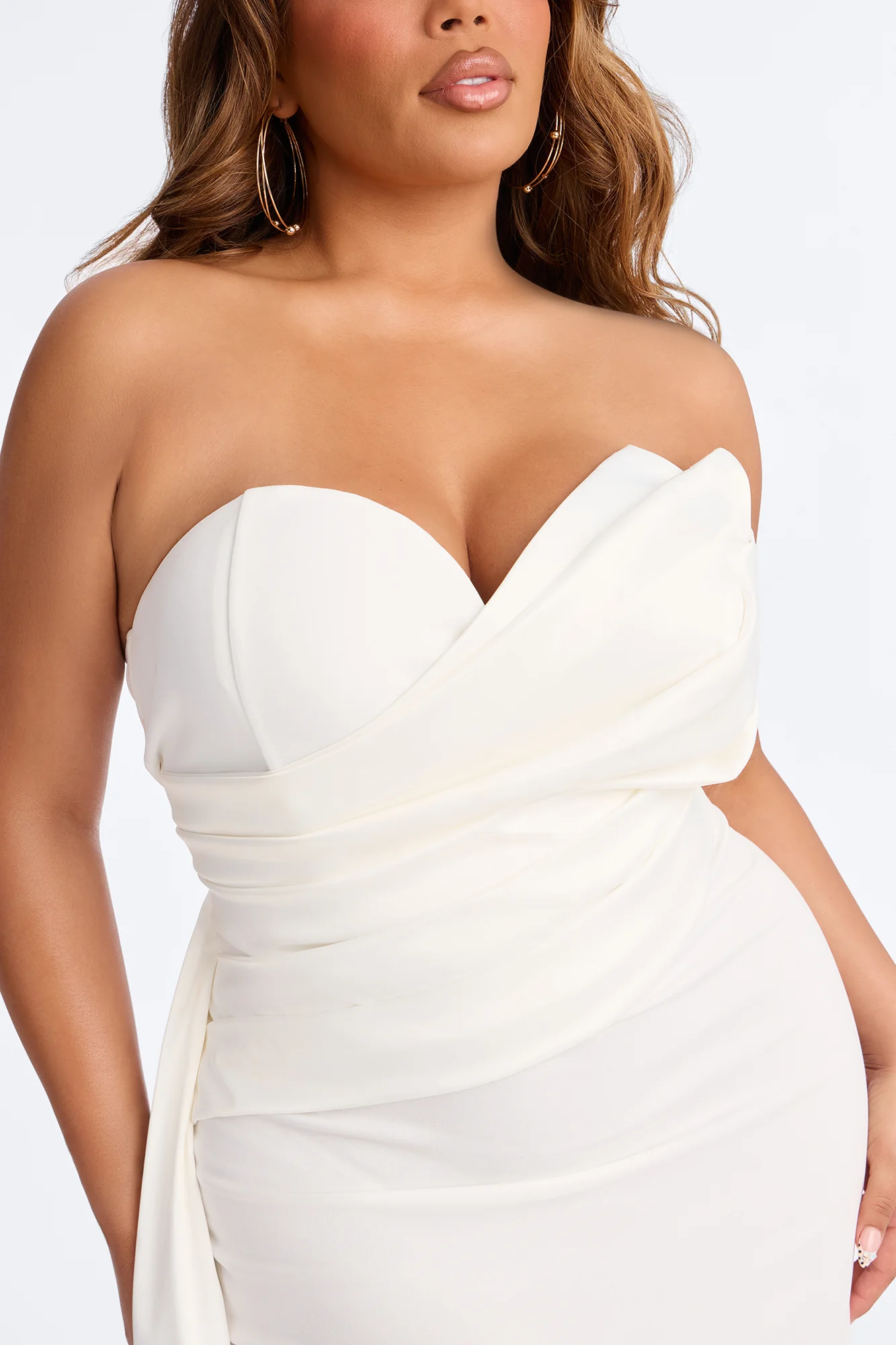Katarina Maxi Gown Dress - White - Image 3