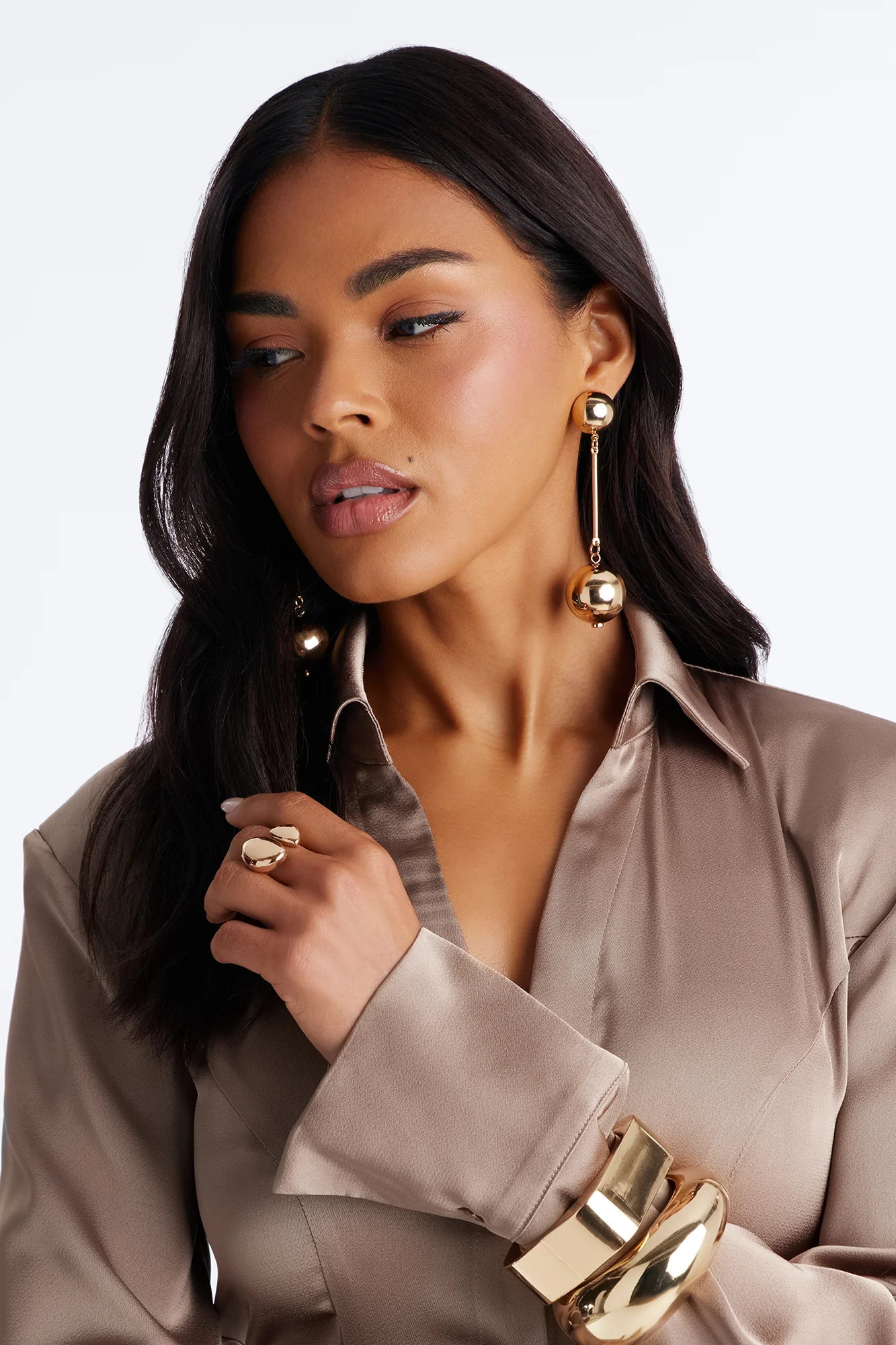 Keep Close Drop Earrings - Gold - Image 2