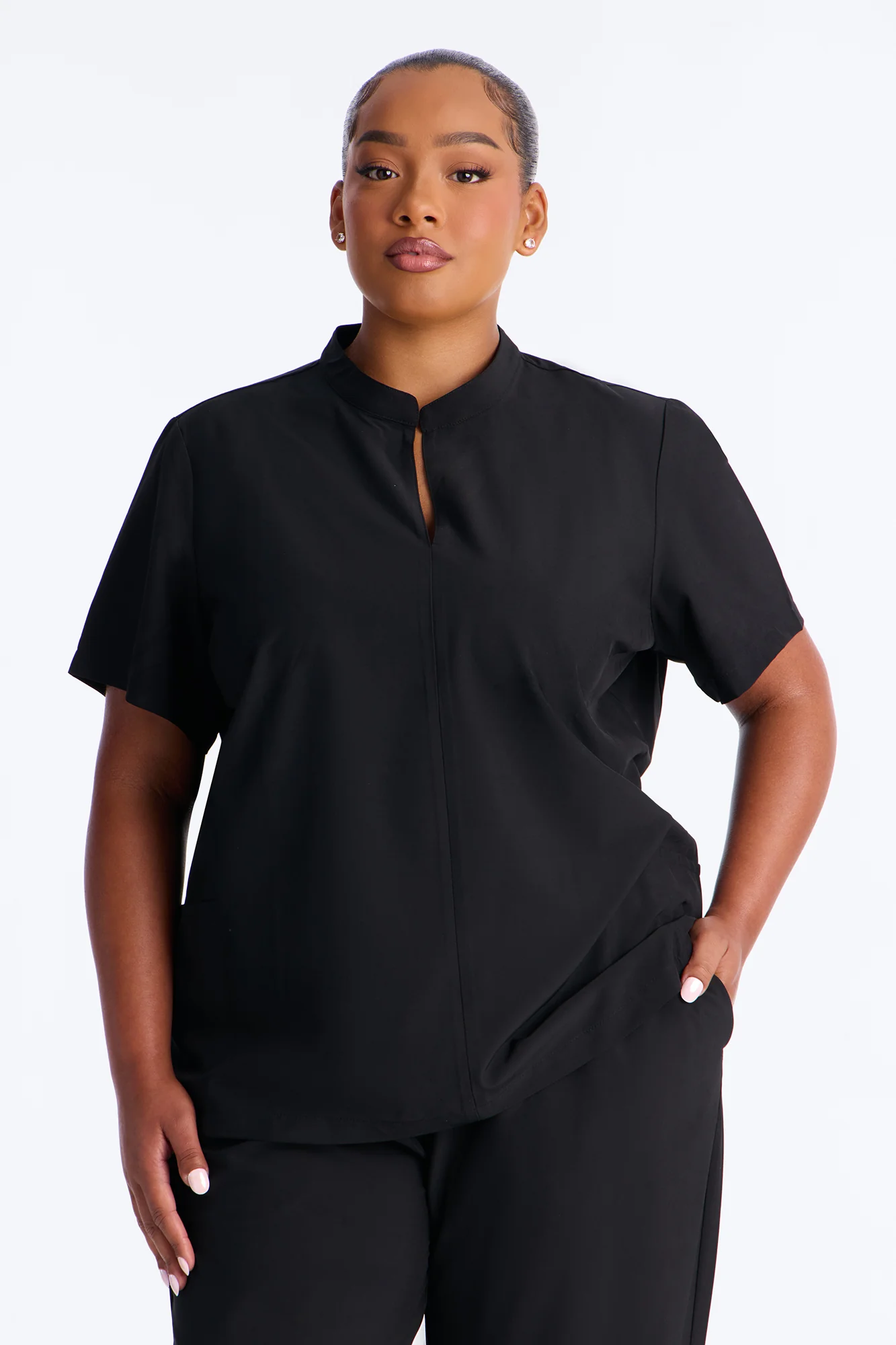 Keep It Professional Scrub Set - Black - Image 5