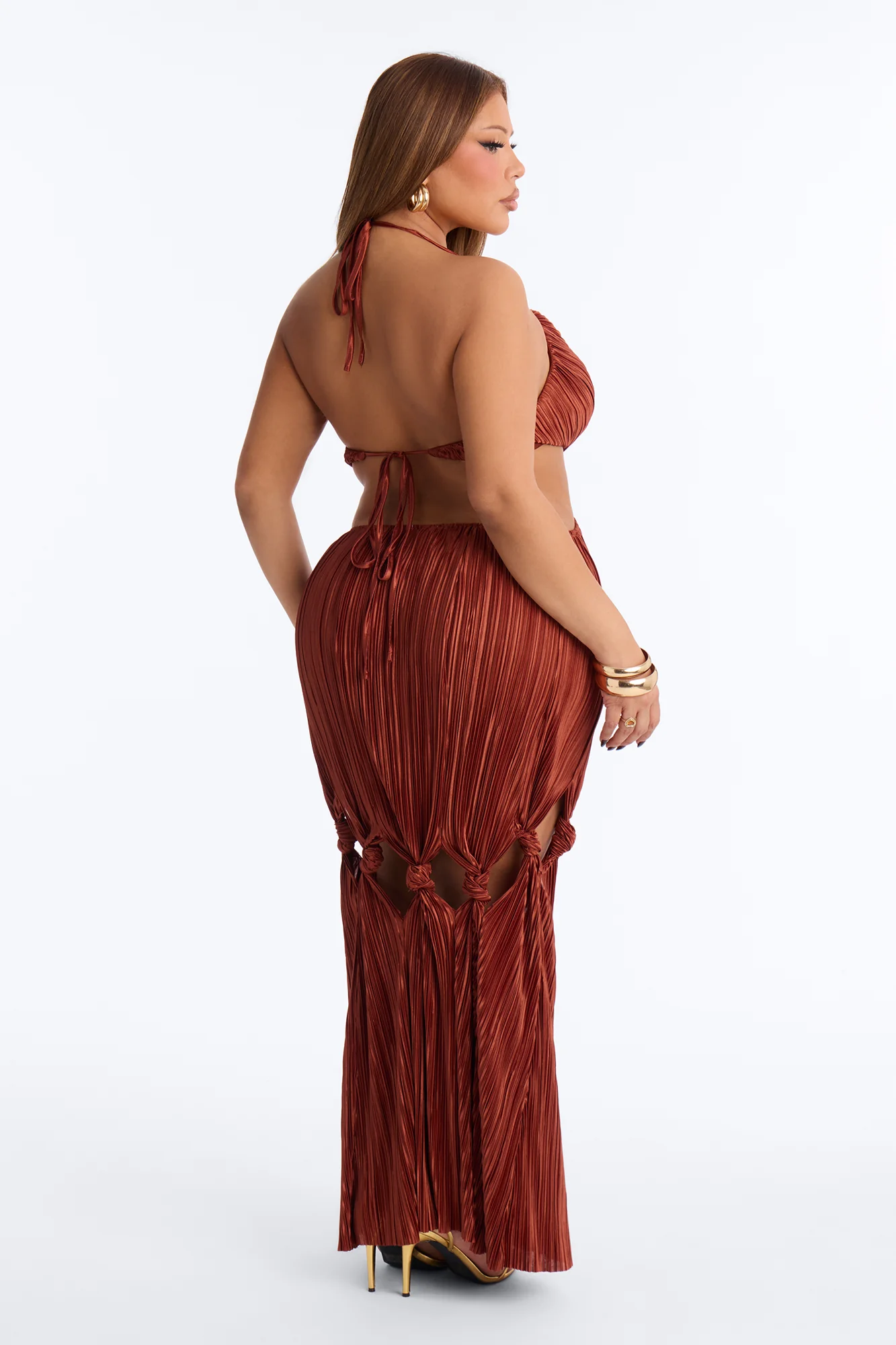 Keep Up Maxi Dress - Marsala - Image 7
