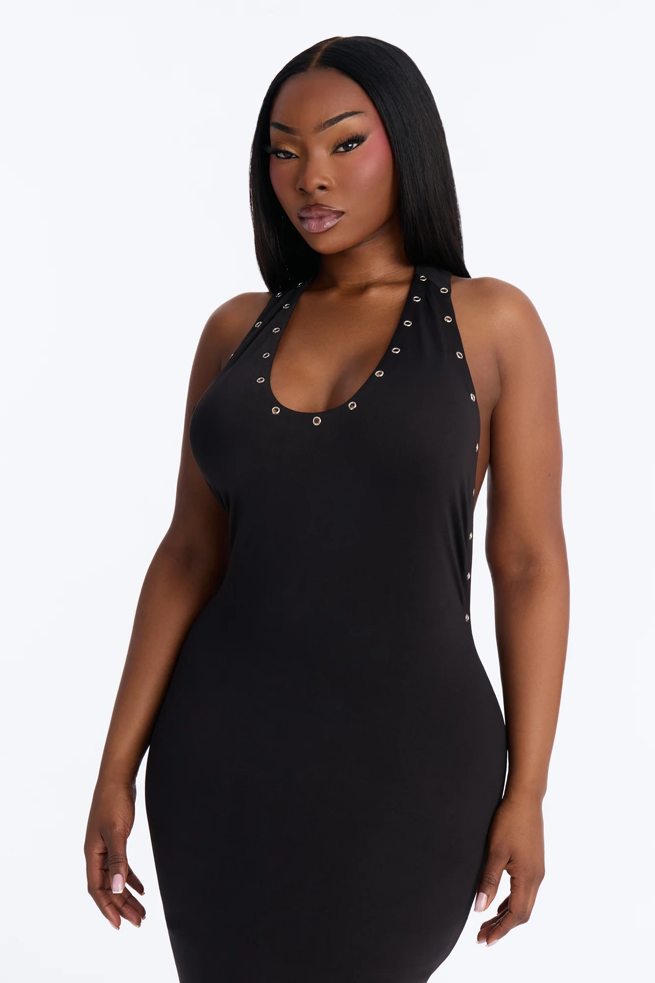 Keep You Staring Maxi Dress - Black - Image 7