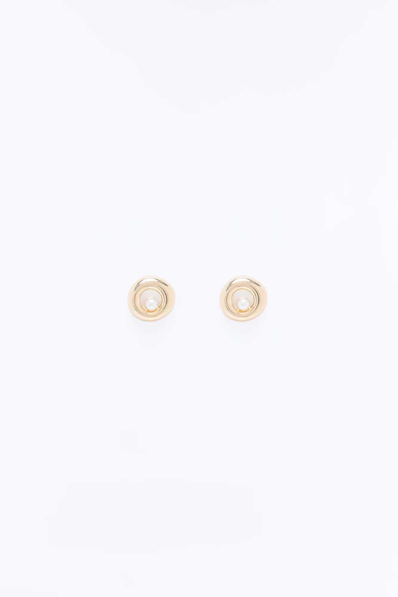 Keeping Up With It Pearl Stud Earrings - Gold - Image 3
