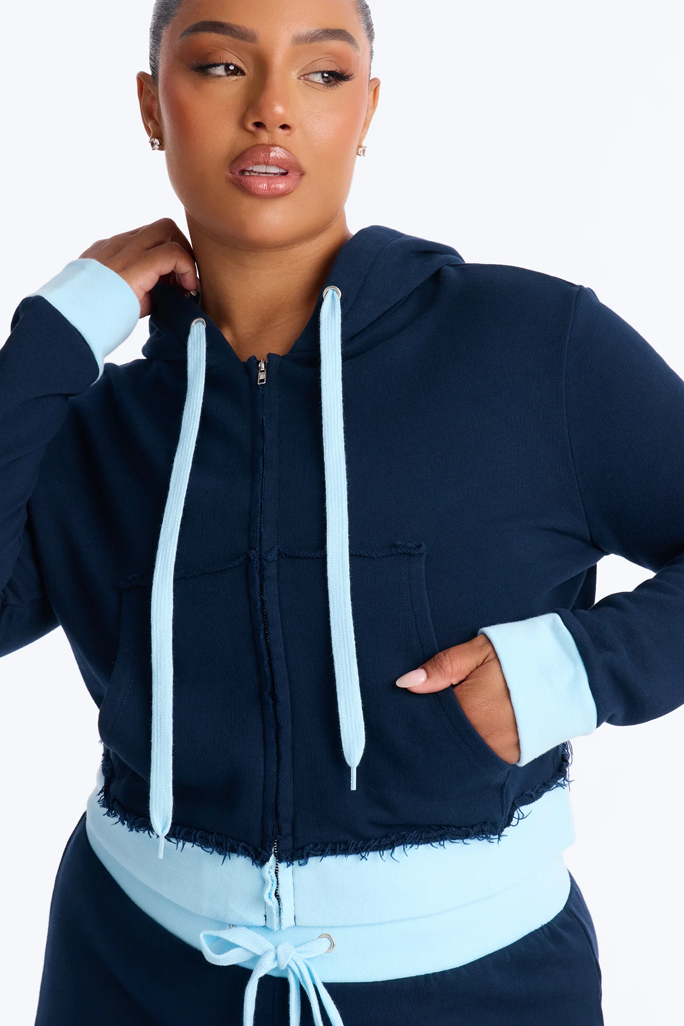 Keeping Up With Me Pant Set - Navy - Image 7