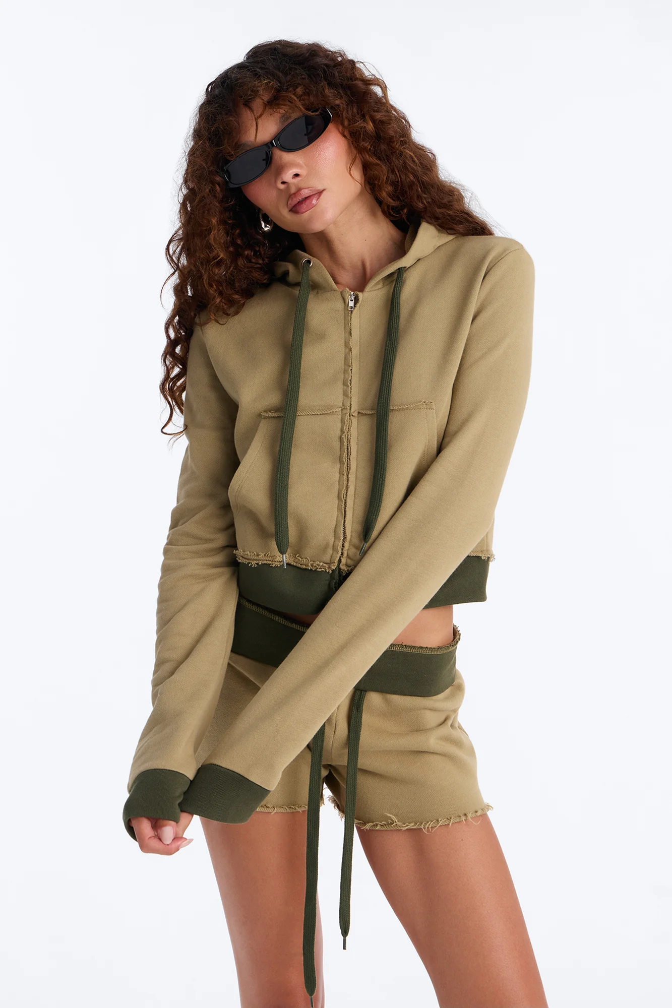 Keeping Up With Me Short Set - Olive