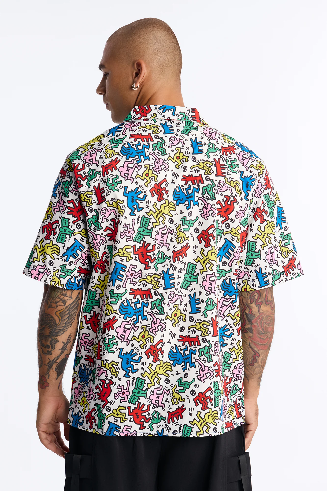 Keith Haring Drip Button Up Shirt - Multi Color - Image 4