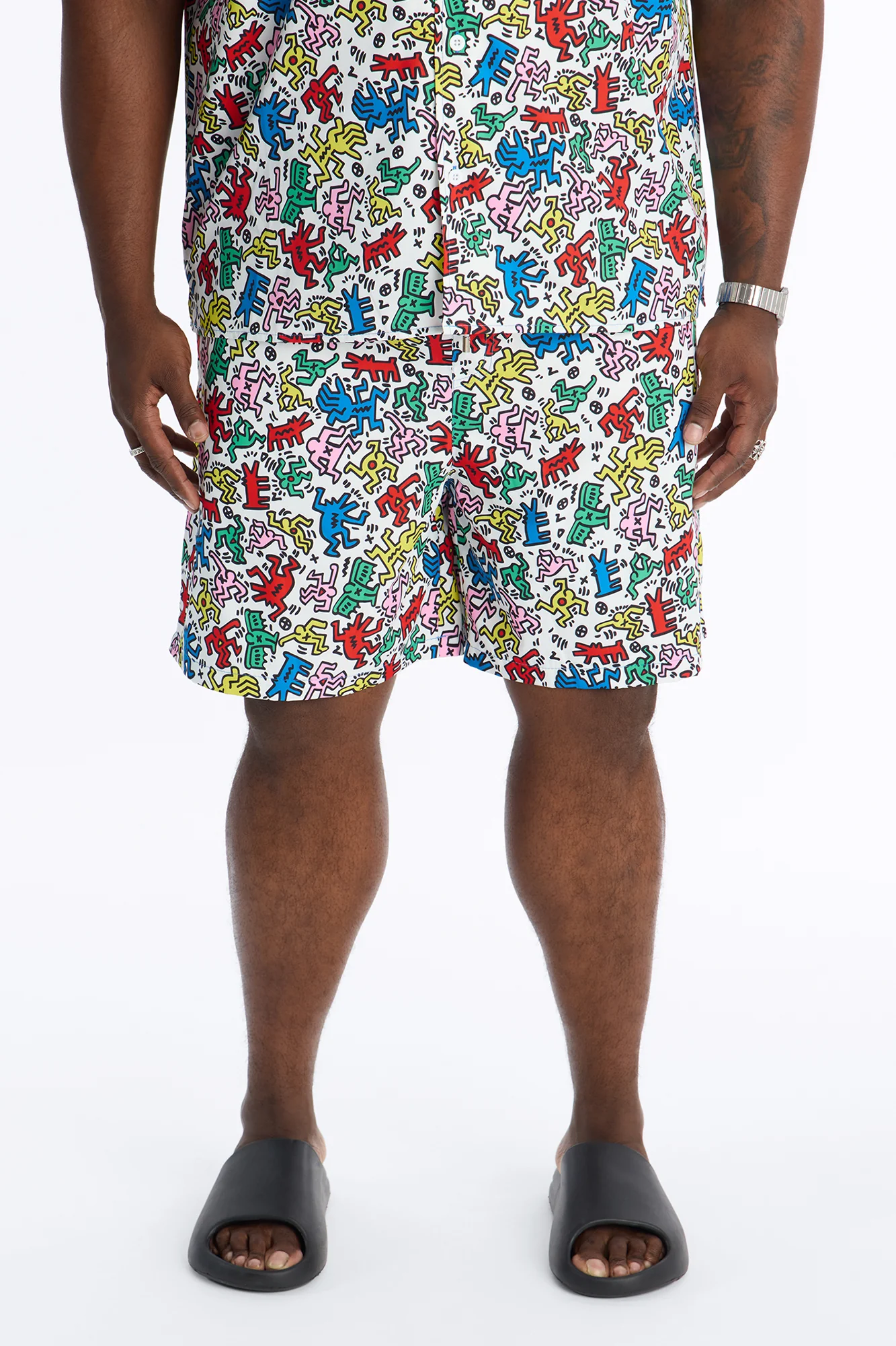 Keith Haring Drip Swim Trunk 7″ - Multi Color - Image 5
