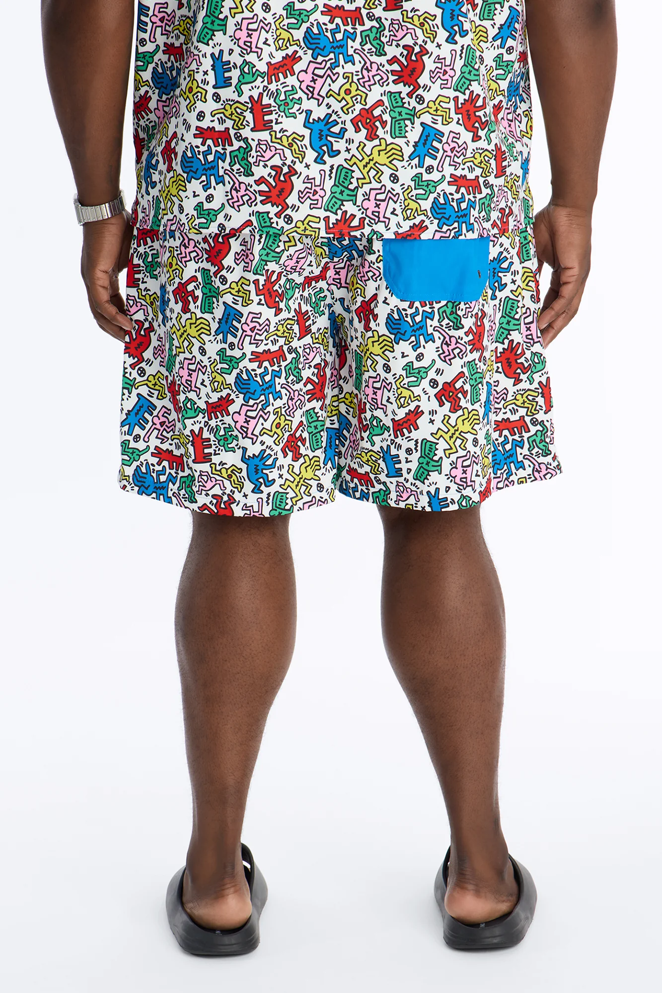 Keith Haring Drip Swim Trunk 7″ - Multi Color - Image 8