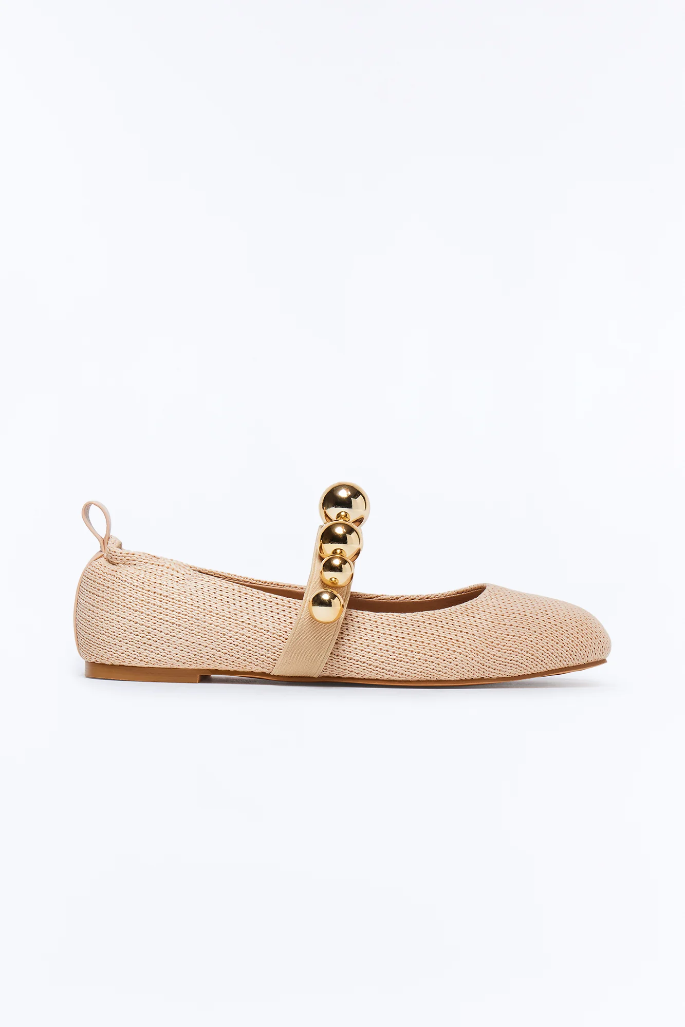 Kember Hardware Raffia Flats - Natural