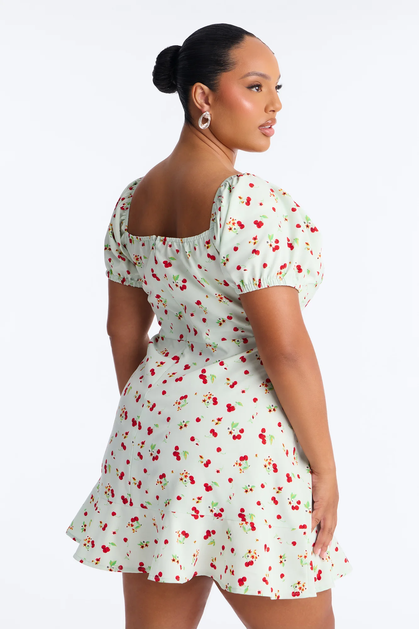 Kessie Floral Mini Dress - Mint/Multi - Image 8