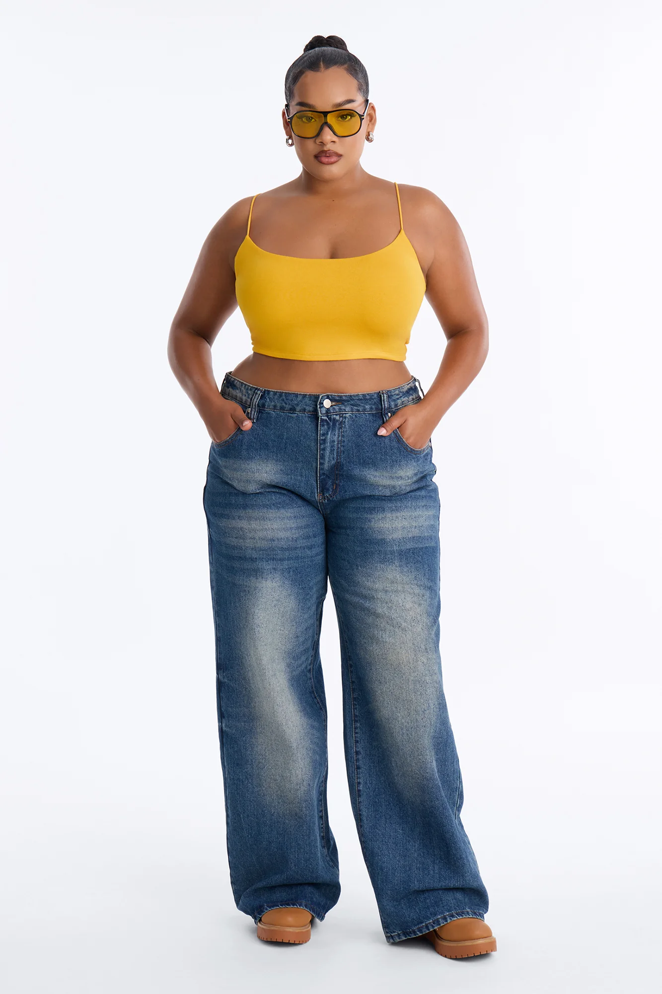 Kiki Super Cropped Top - Orange - Image 5