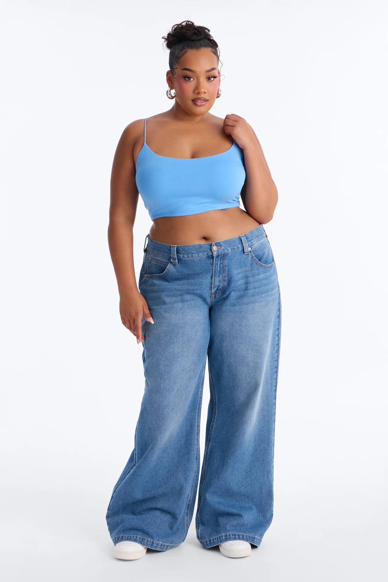 Kiki Super Cropped Top - Periwinkle - Image 5