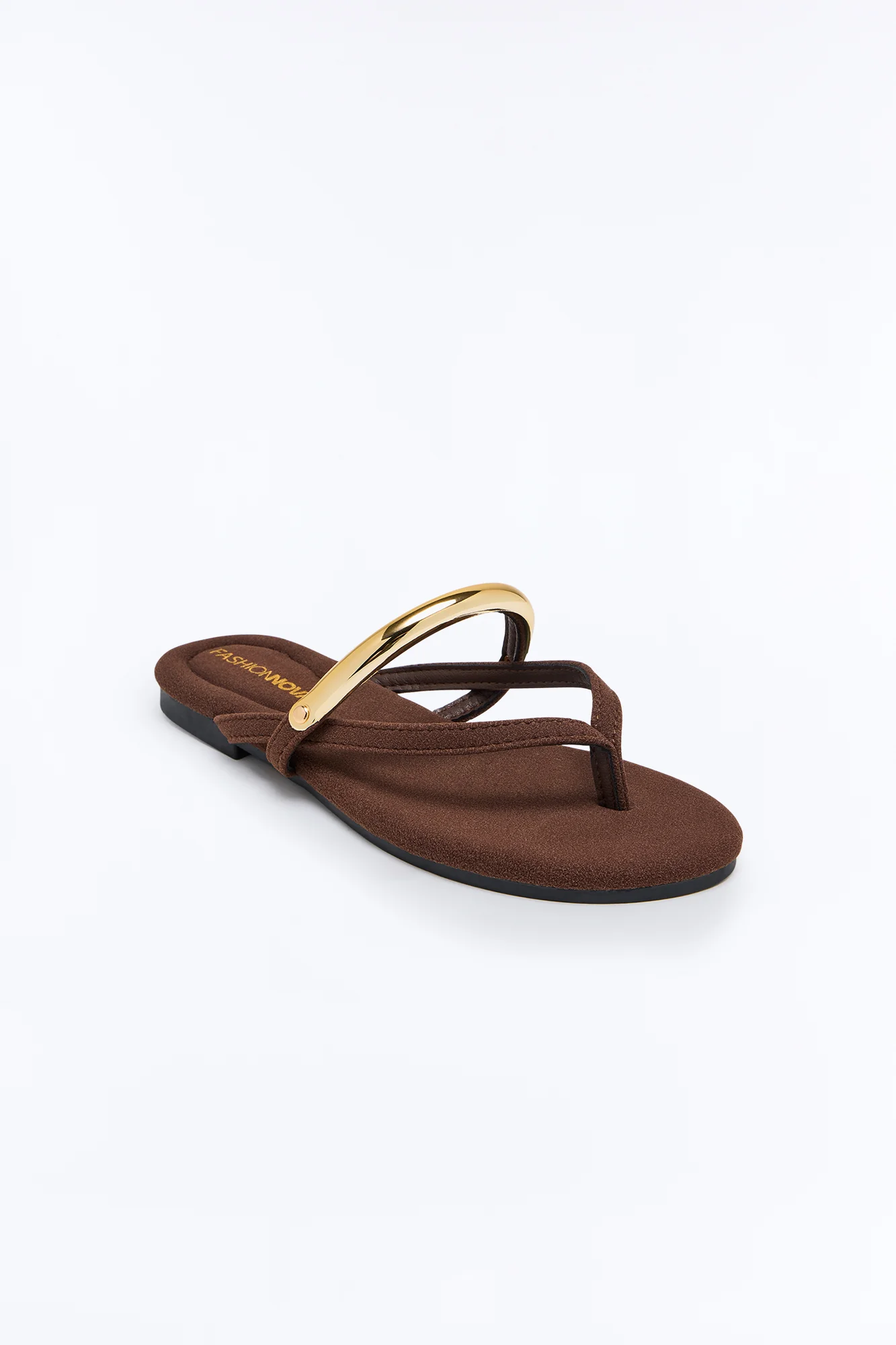 Kindly Hardware Flip Flops - Chocolate - Image 4