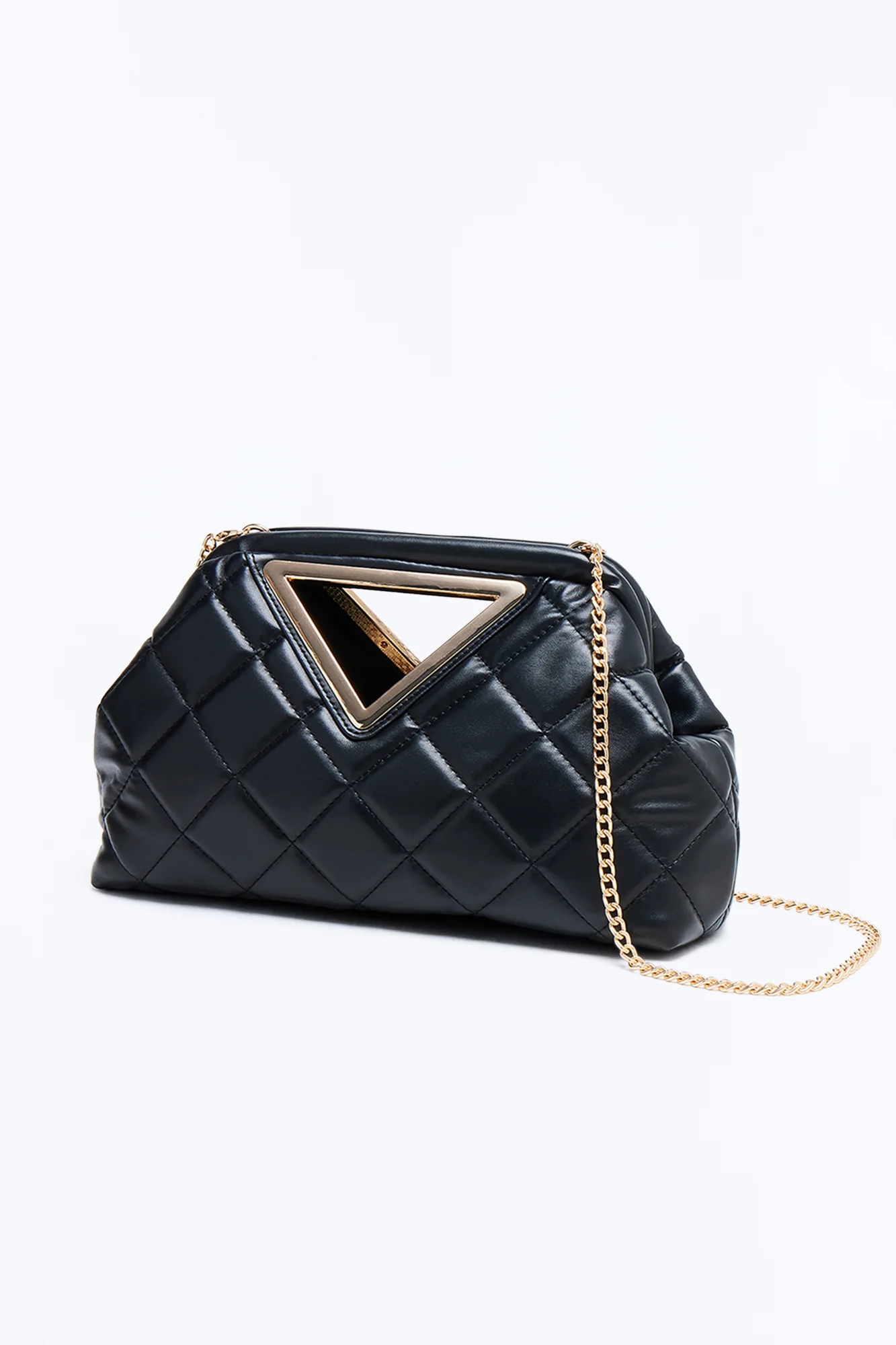 Kiss And Tell Faux Leather Clutch - Black - Image 4