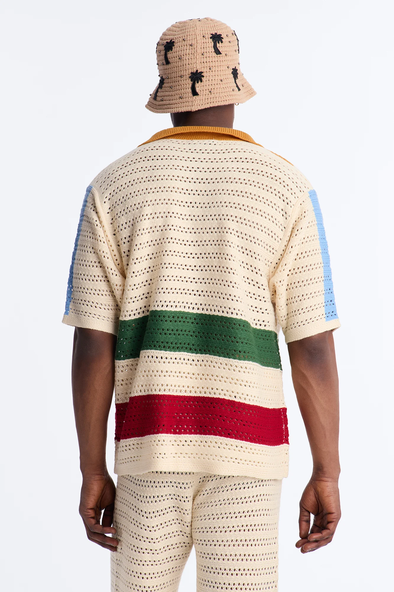 La Playa Crochet Mondrian Johnny Collar Polo - Multi Color - Image 3