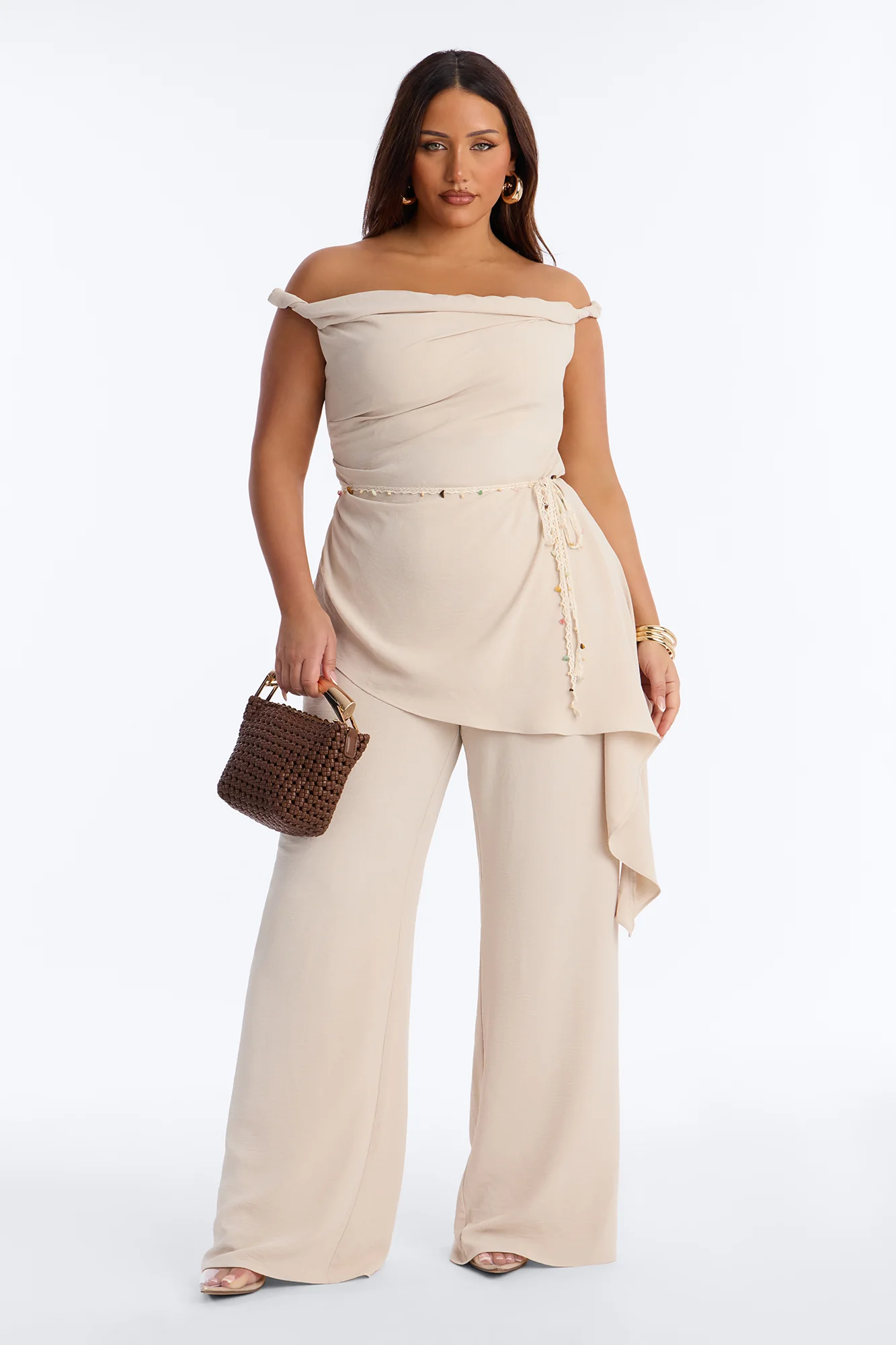 Laguna Veda 3 Piece Pant Set - Sand - Image 5