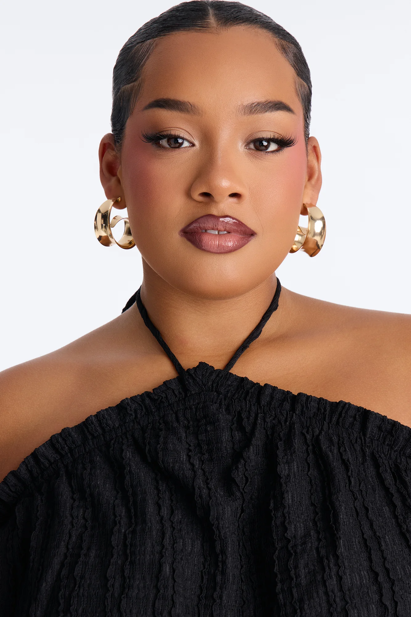 Lana Lace Trim Bubble Romper - Black - Image 7