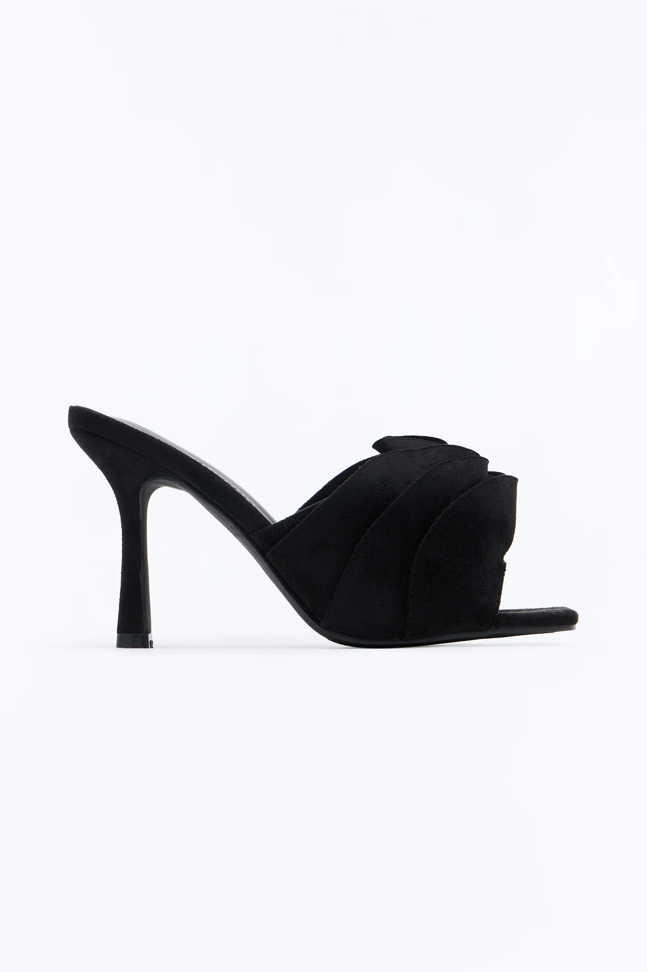 Lanita Ruffle Stiletto Heels - Black - Image 3