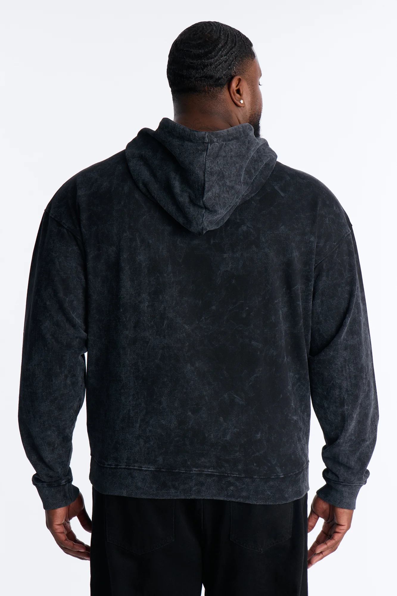 Last Supper Mineral Wash Hoodie - Black Wash - Image 8