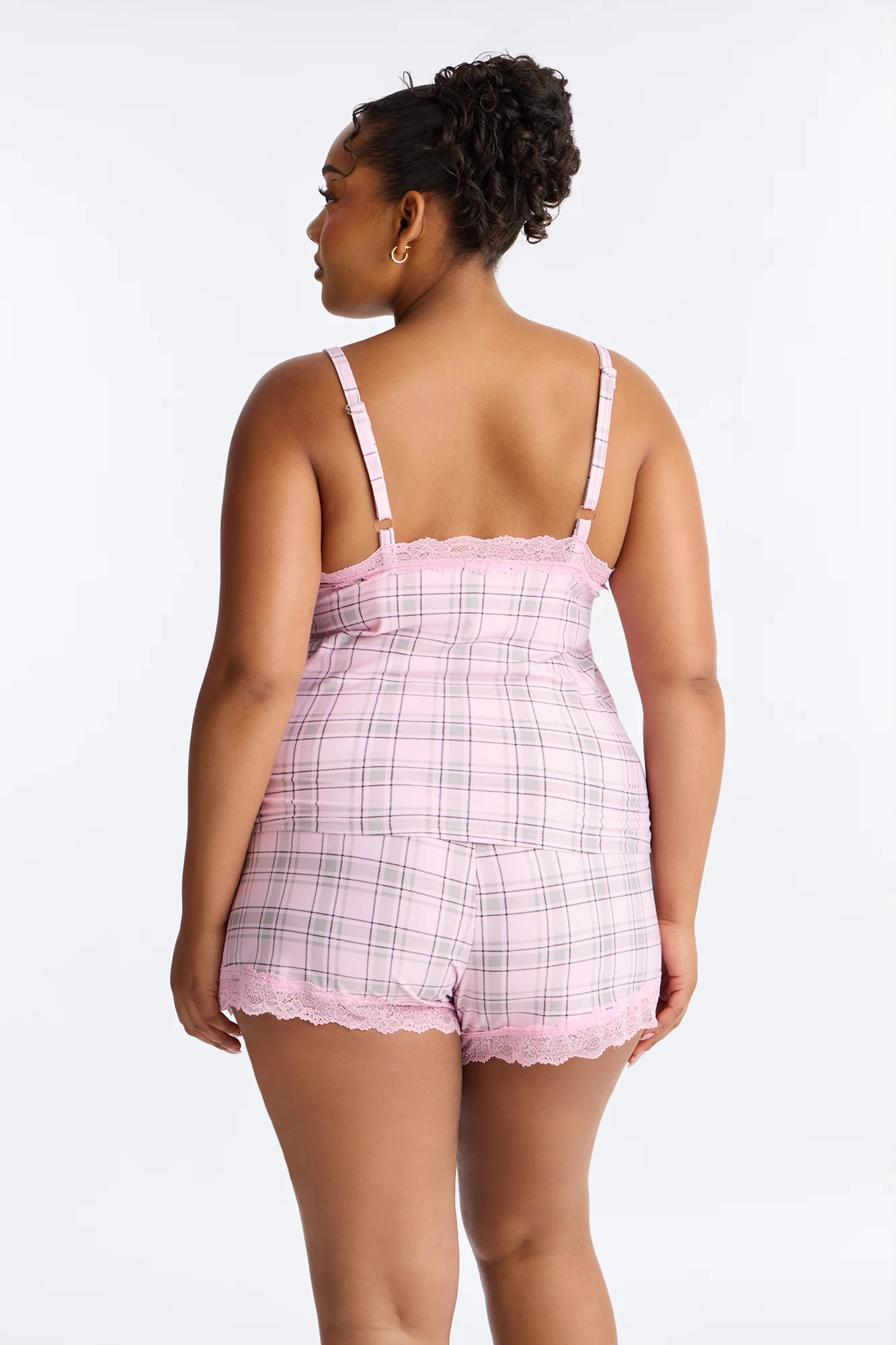 Lay Me Down Cami PJ Short Set - Pink - Image 6