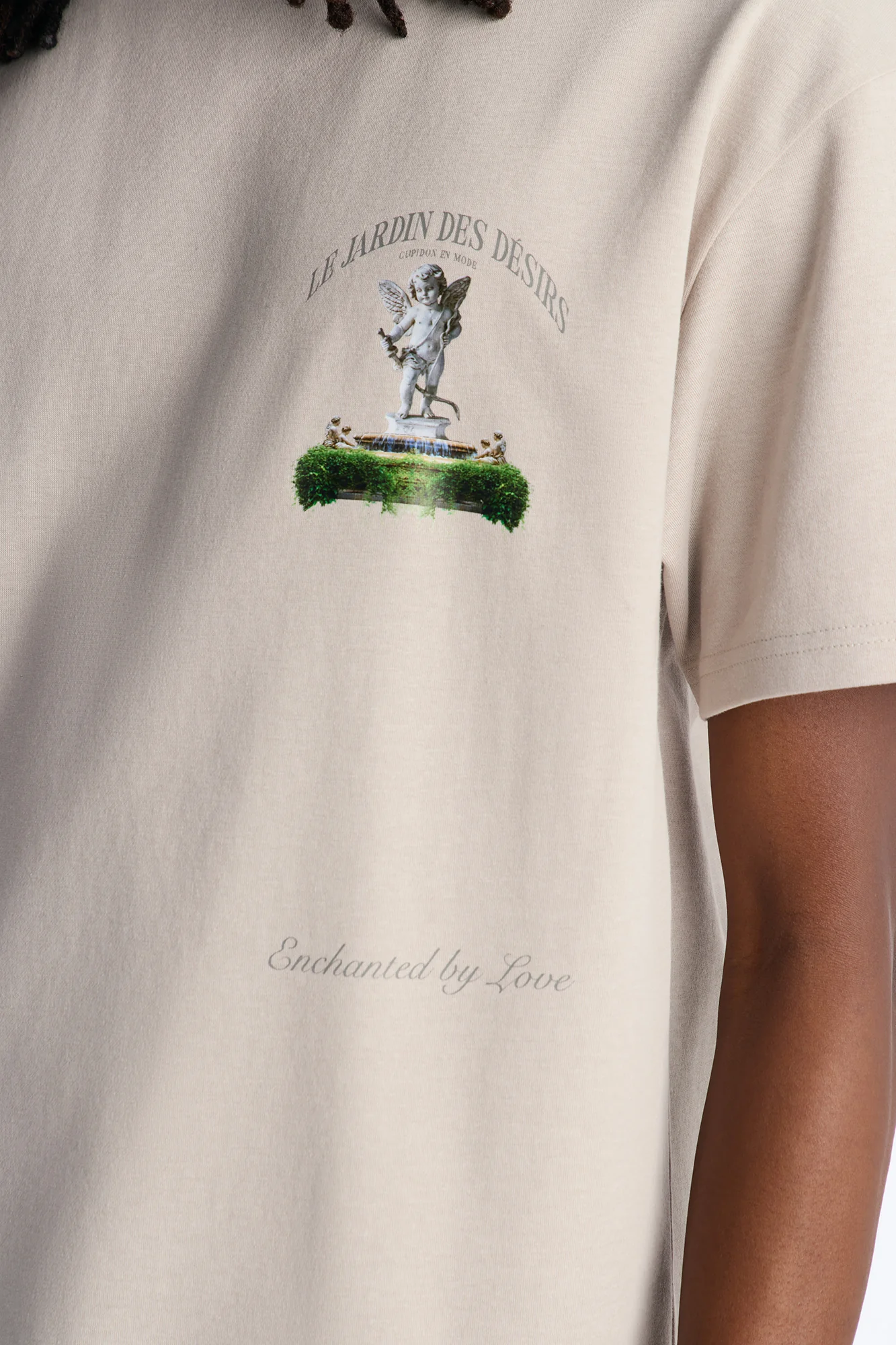 Le Jardin Des Desirs Short Sleeve Tee - Beige - Image 3