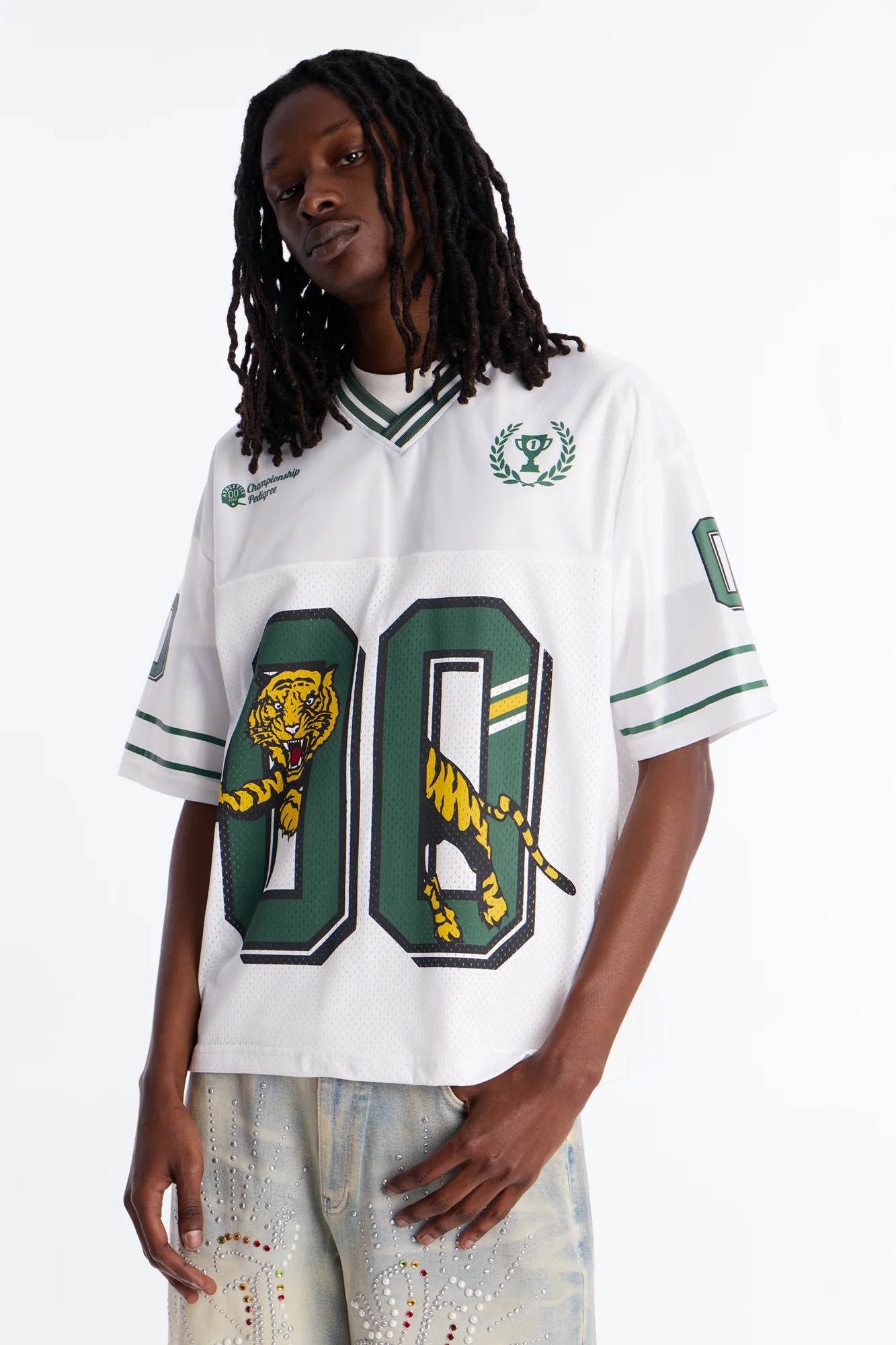 Legendary Tiger 00 Football Jersey - White