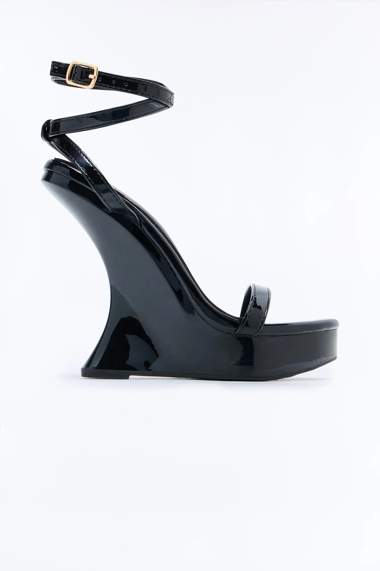 Leora Ultra Platform Wedges - Black - Image 2
