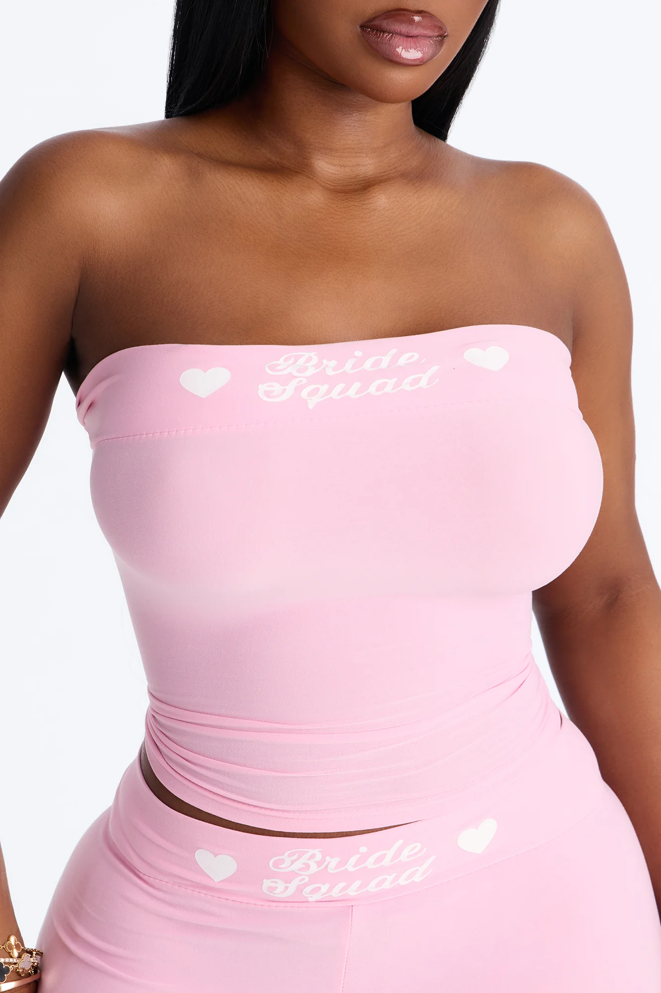 Let's Bach Squad PJ Strapless Top & Short Set - Pink - Image 5