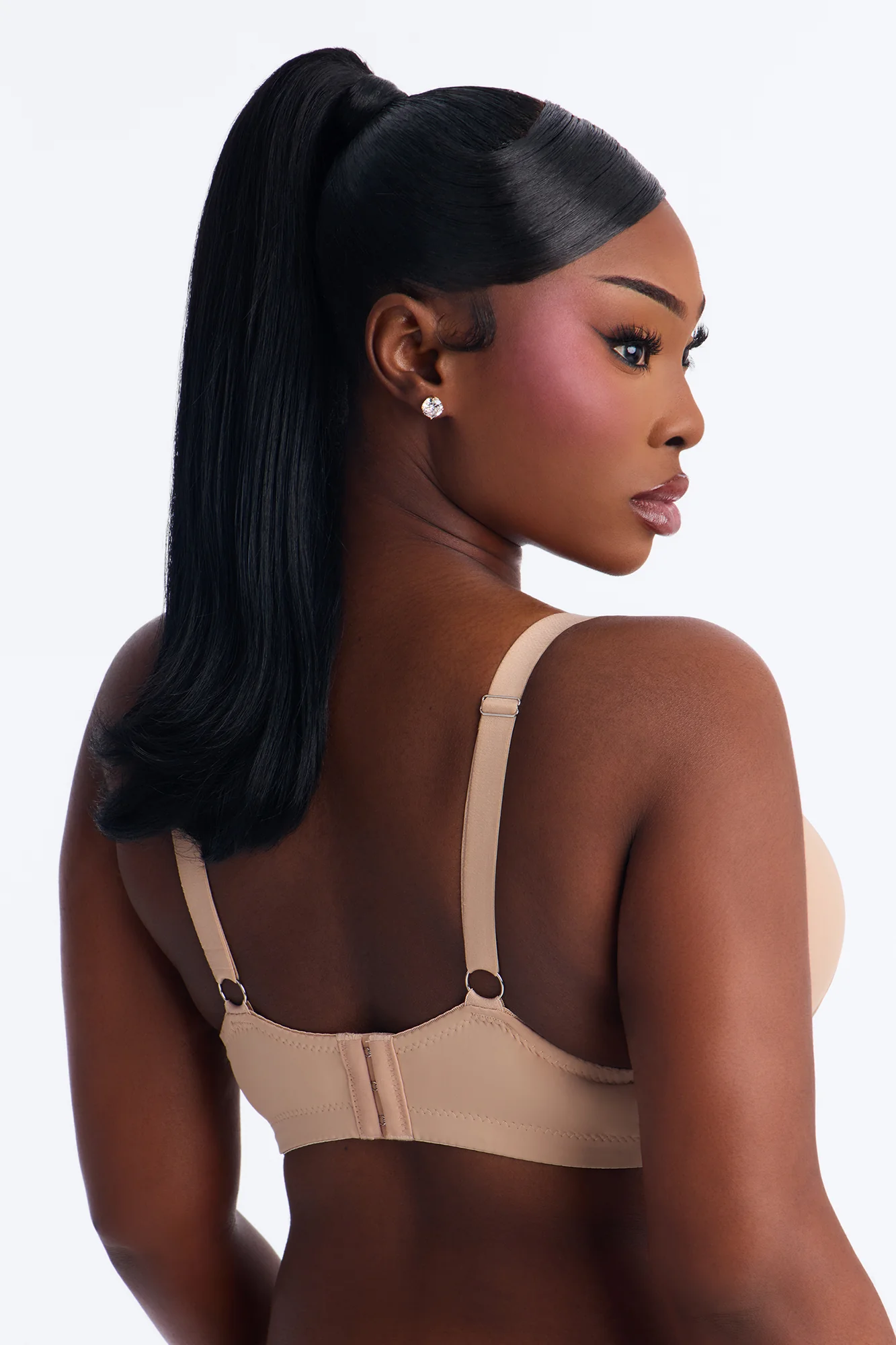 Lightly Padded Full Coverage Underwire With Shirring - Nude - Image 3