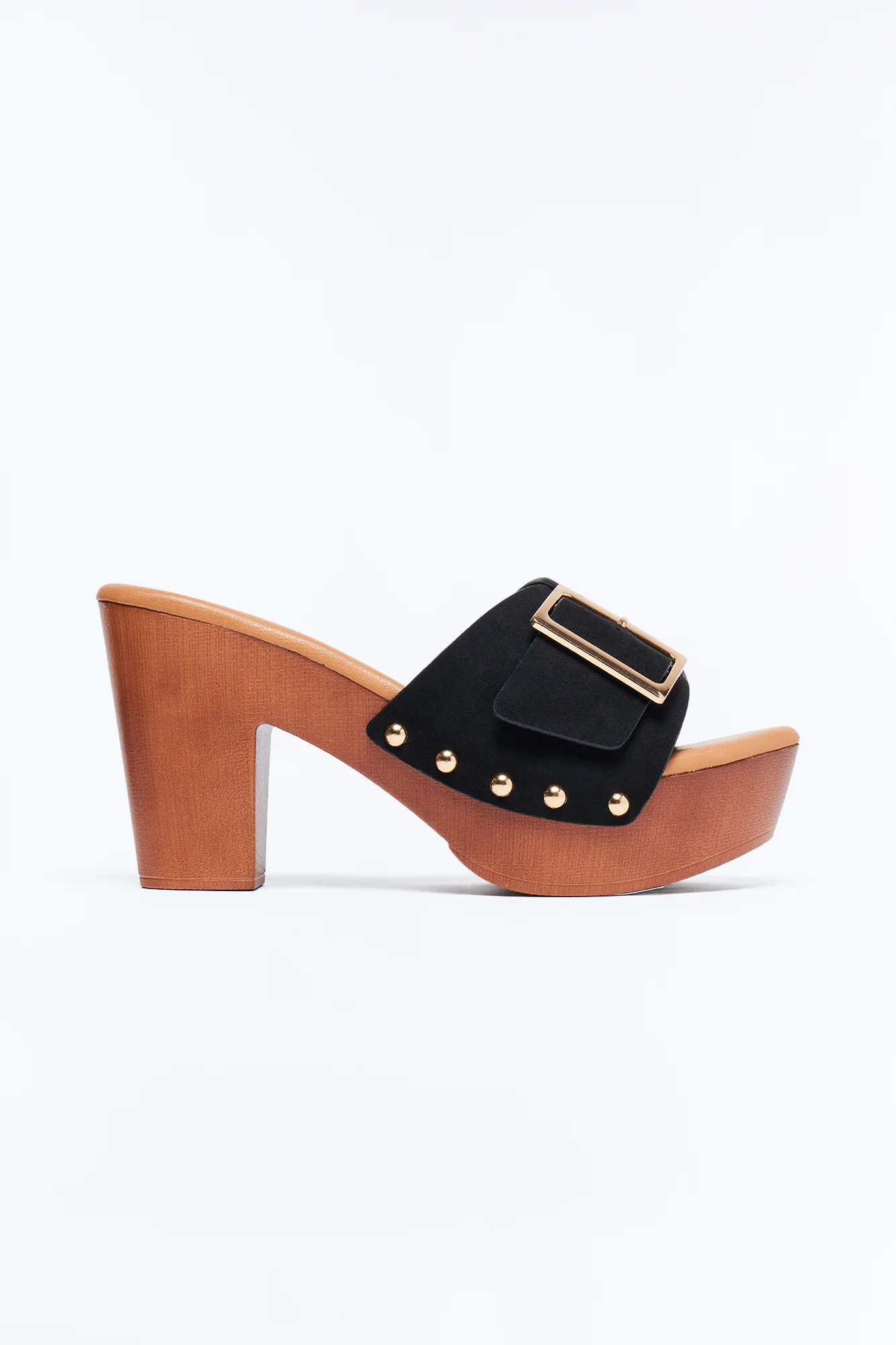 Lillian Platform Mules - Black - Image 3